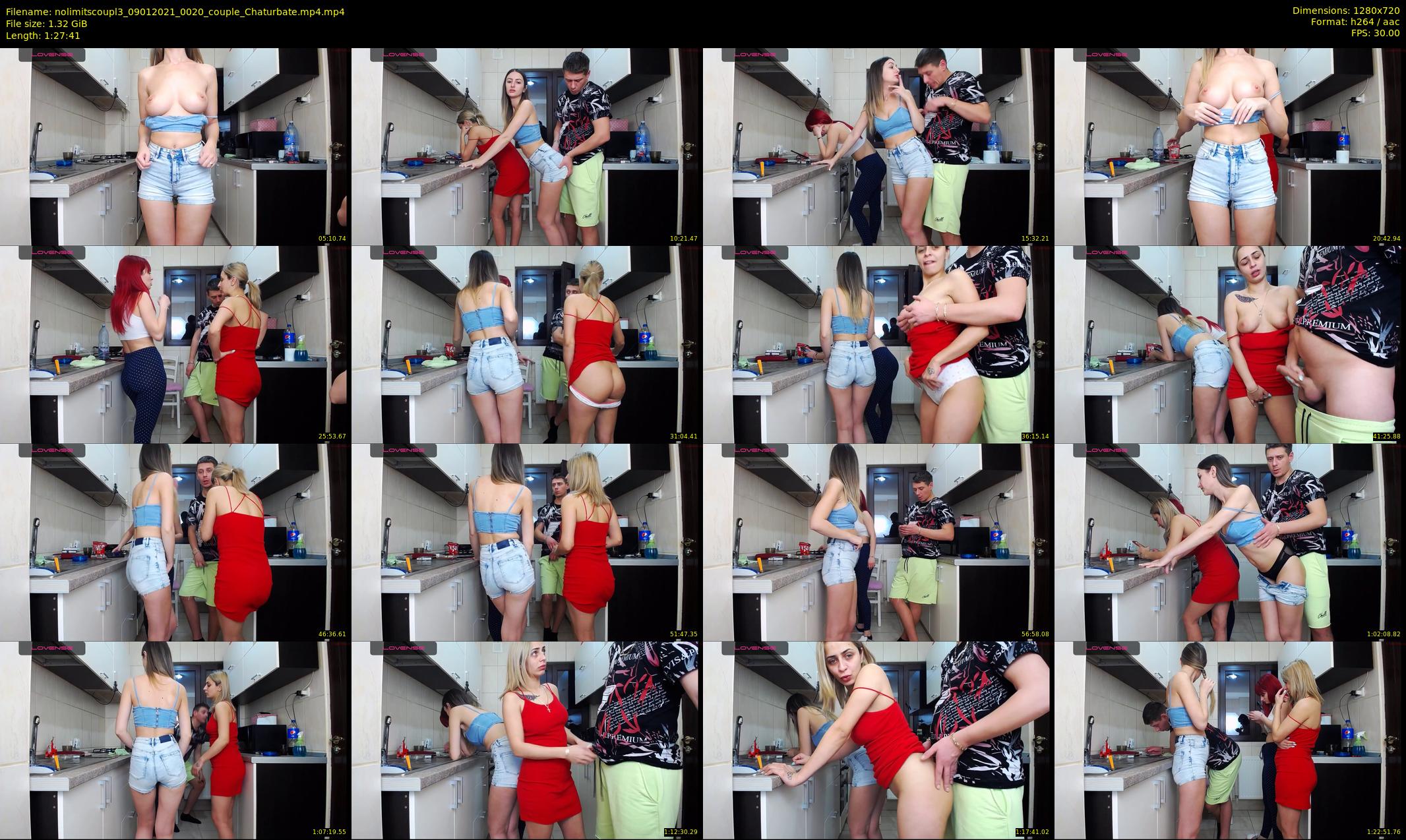 nolimitscoupl3 — 88 minute Chaturbate couple cam show recording, 720p, Jan 9, 2021