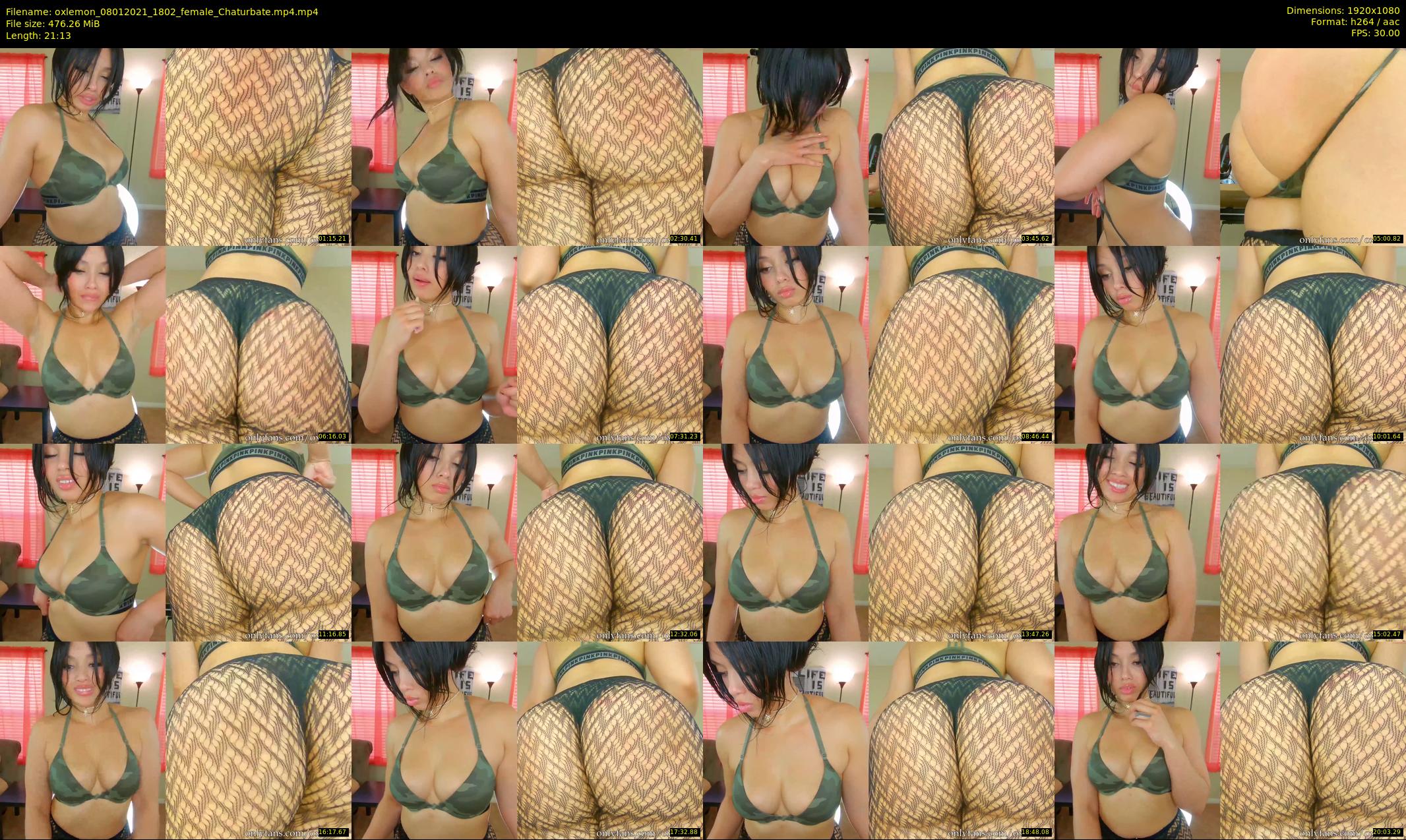oxlemon — 22 minute Chaturbate female cam show recording, 1080p, Jan 8, 2021