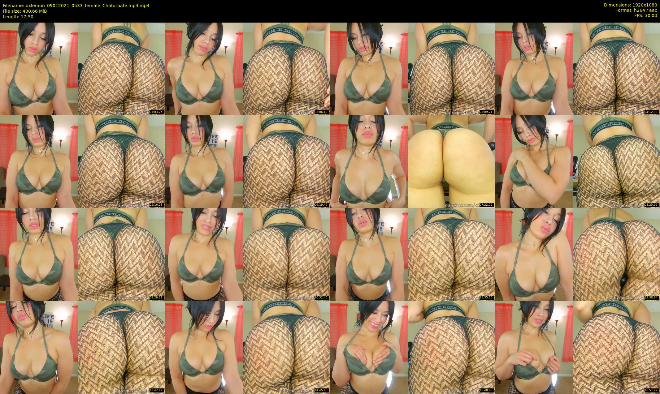 oxlemon — 18 minute Chaturbate female cam show recording, 1080p, Jan 9, 2021