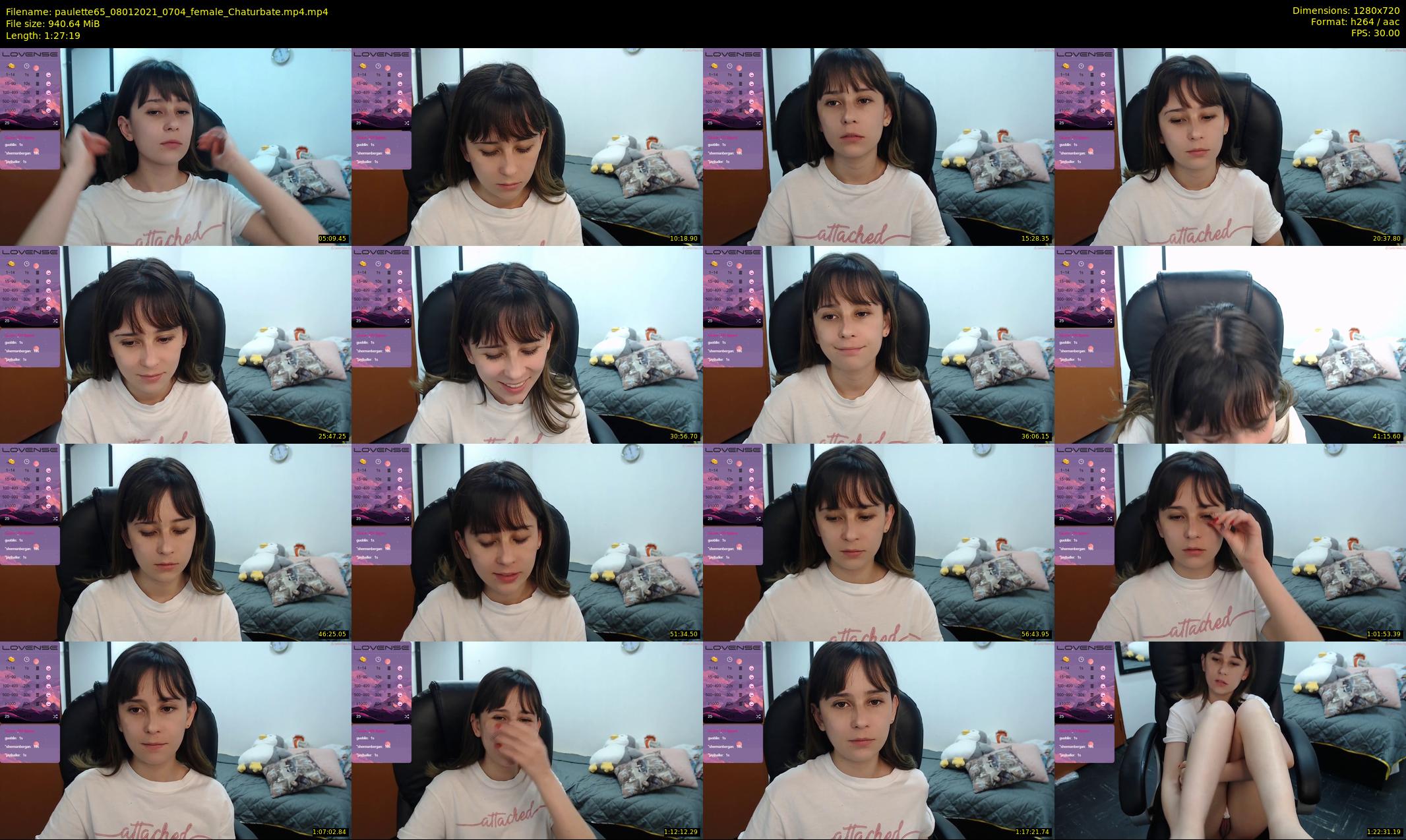 paulette65 — 88 minute Chaturbate female cam show recording, 720p, Jan 8, 2021
