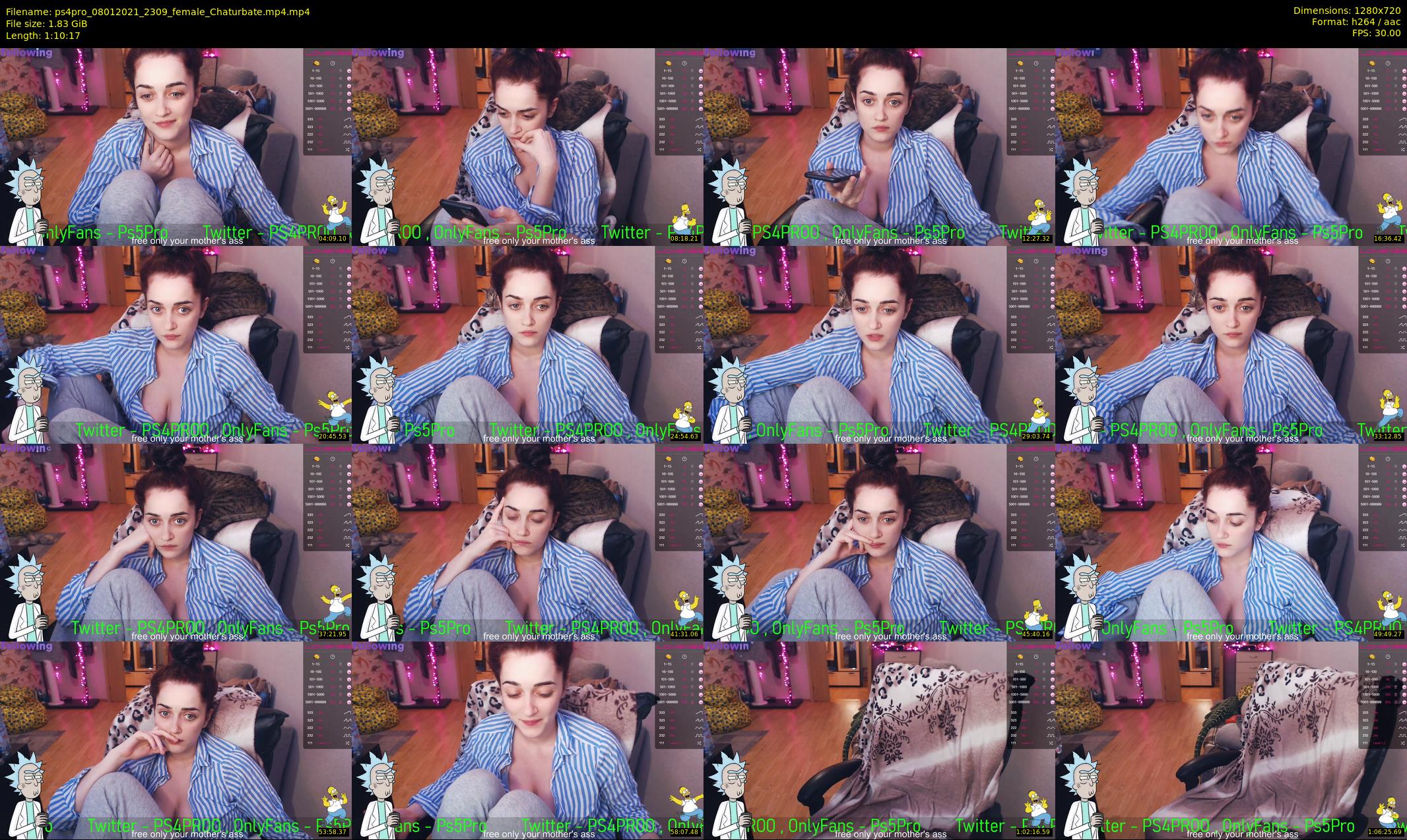 ps4pro — 71 minute Chaturbate female cam show recording, 720p, Jan 8, 2021