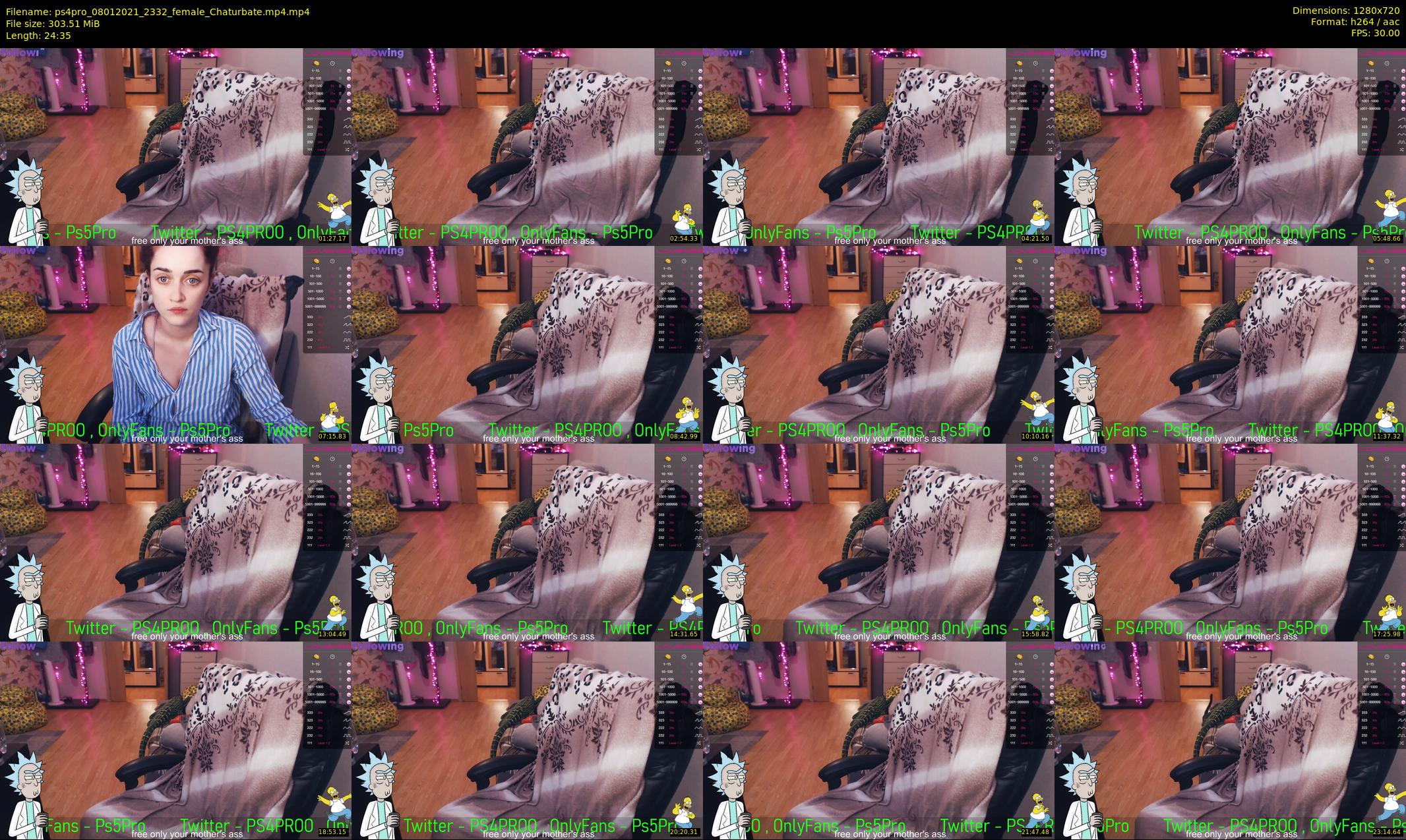 ps4pro — 25 minute Chaturbate female cam show recording, 720p, Jan 8, 2021