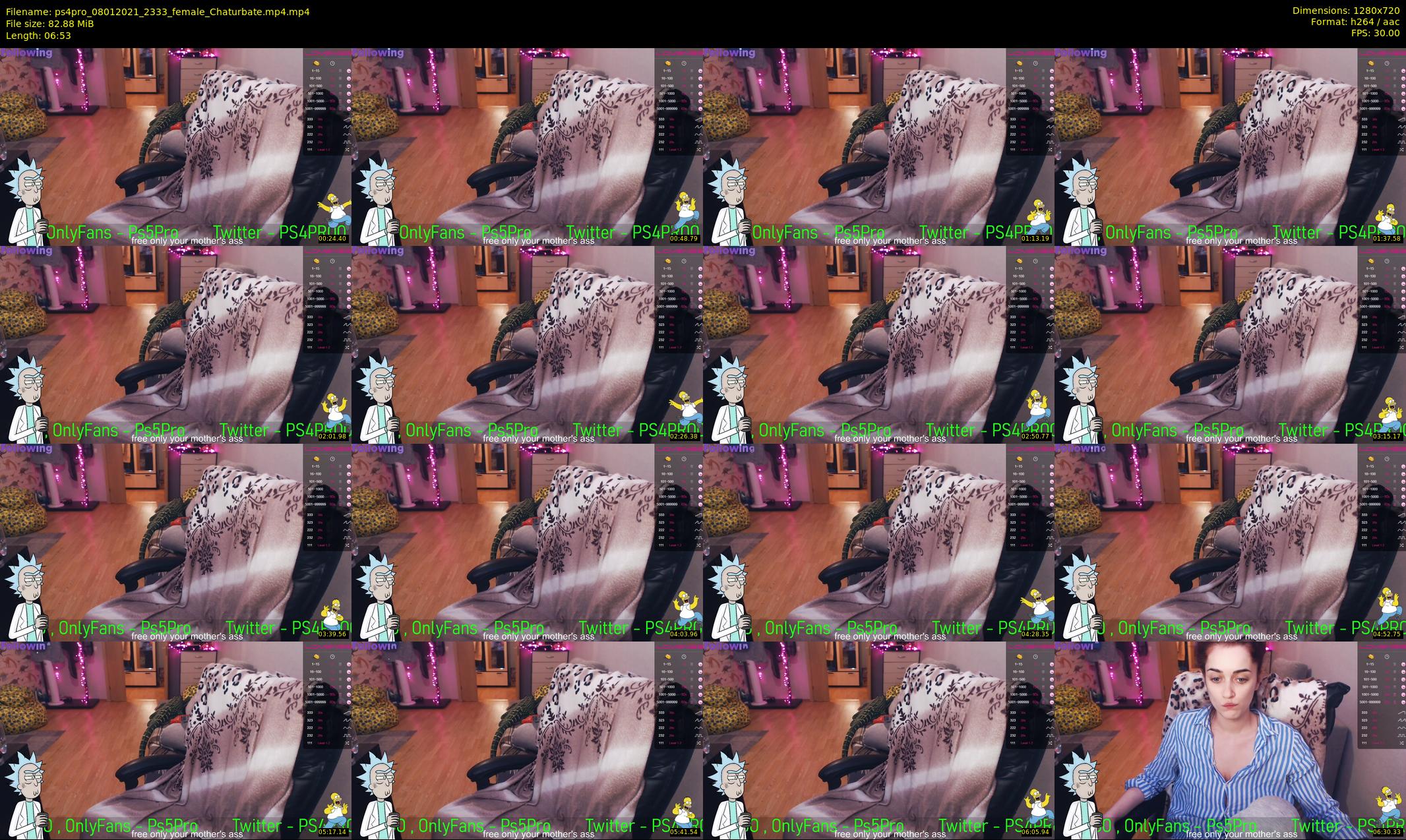 ps4pro — 7 minute Chaturbate female cam show recording, 720p, Jan 8, 2021