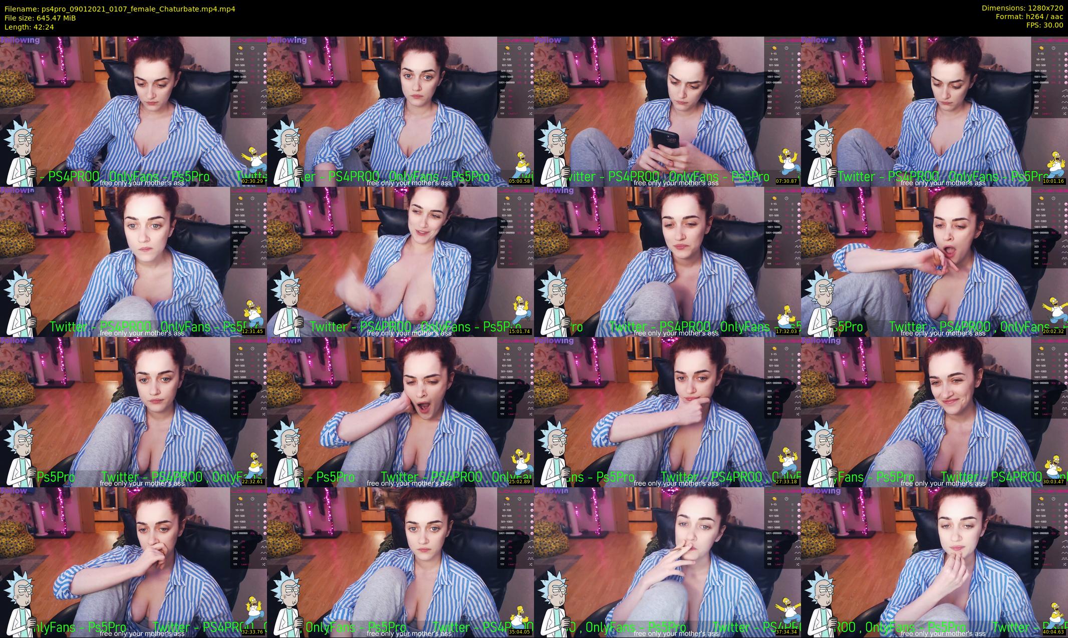 ps4pro — 43 minute Chaturbate female cam show recording, 720p, Jan 9, 2021