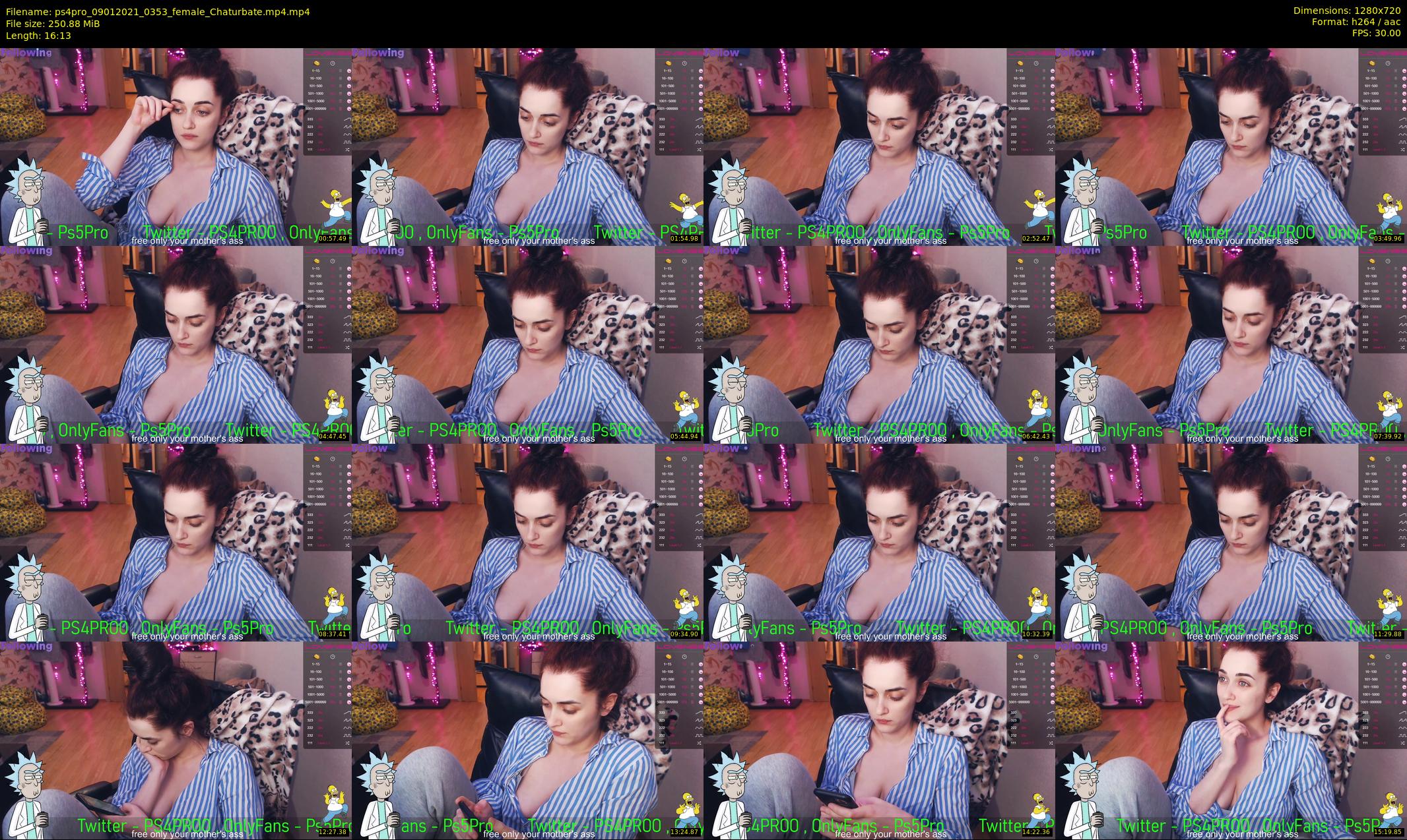 ps4pro — 17 minute Chaturbate female cam show recording, 720p, Jan 9, 2021