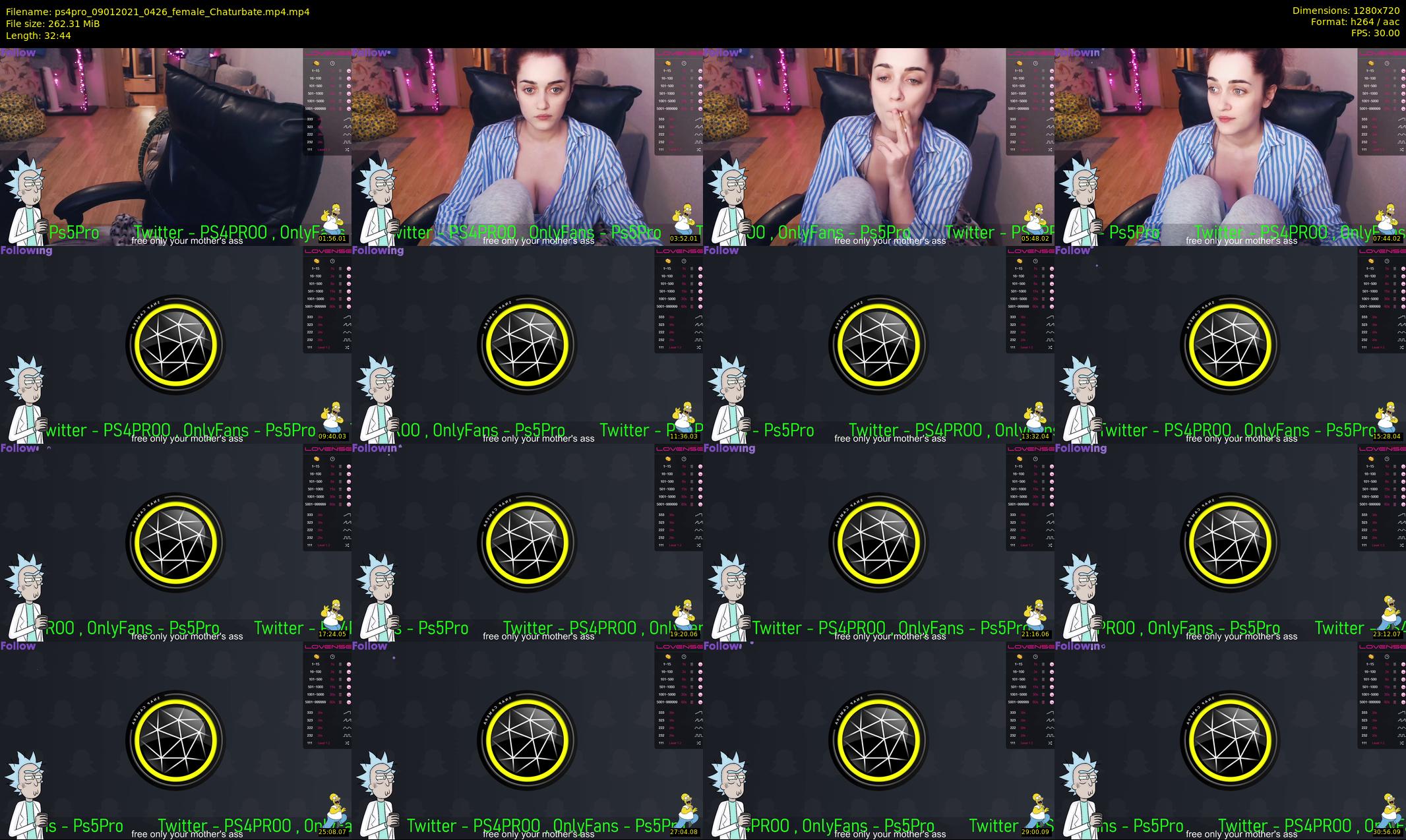 ps4pro — 33 minute Chaturbate female cam show recording, 720p, Jan 9, 2021