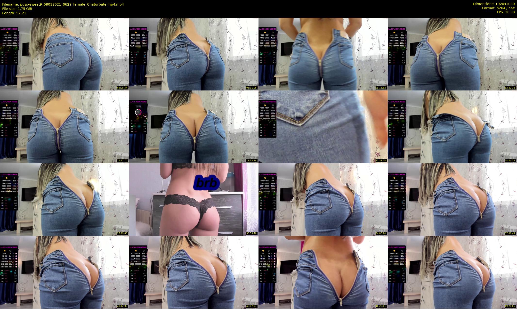 pussysweet9 — 53 minute Chaturbate female cam show recording, 1080p, Jan 8, 2021