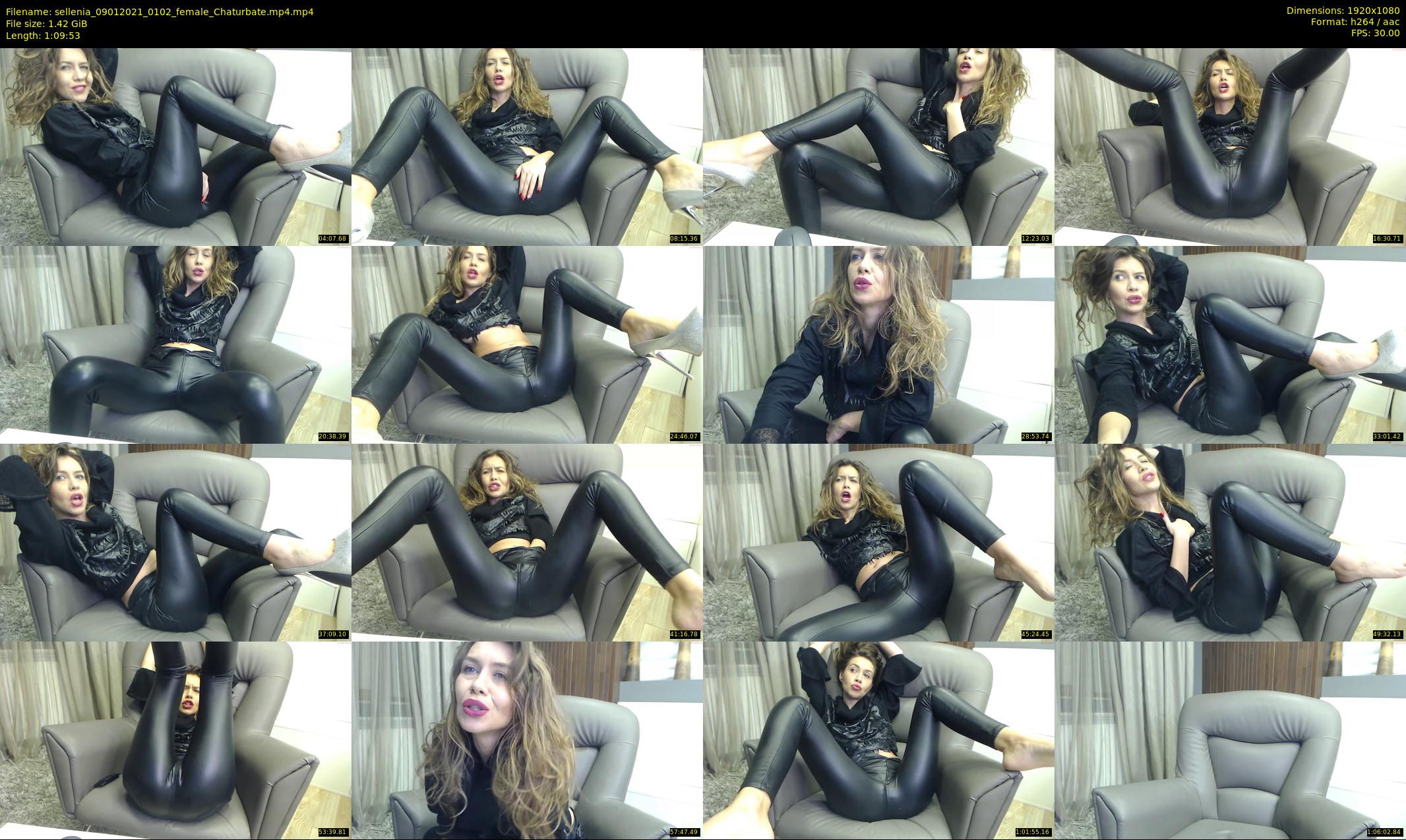 sellenia — 70 minute Chaturbate female cam show recording, 1080p, Jan 9, 2021