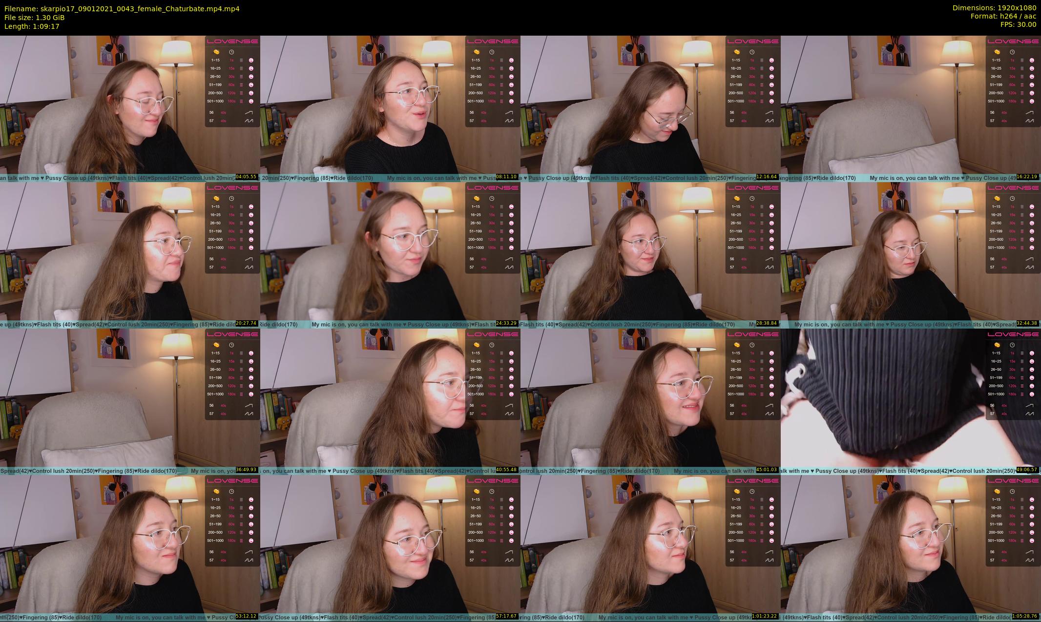 skarpio17 — 70 minute Chaturbate female cam show recording, 1080p, Jan 9, 2021