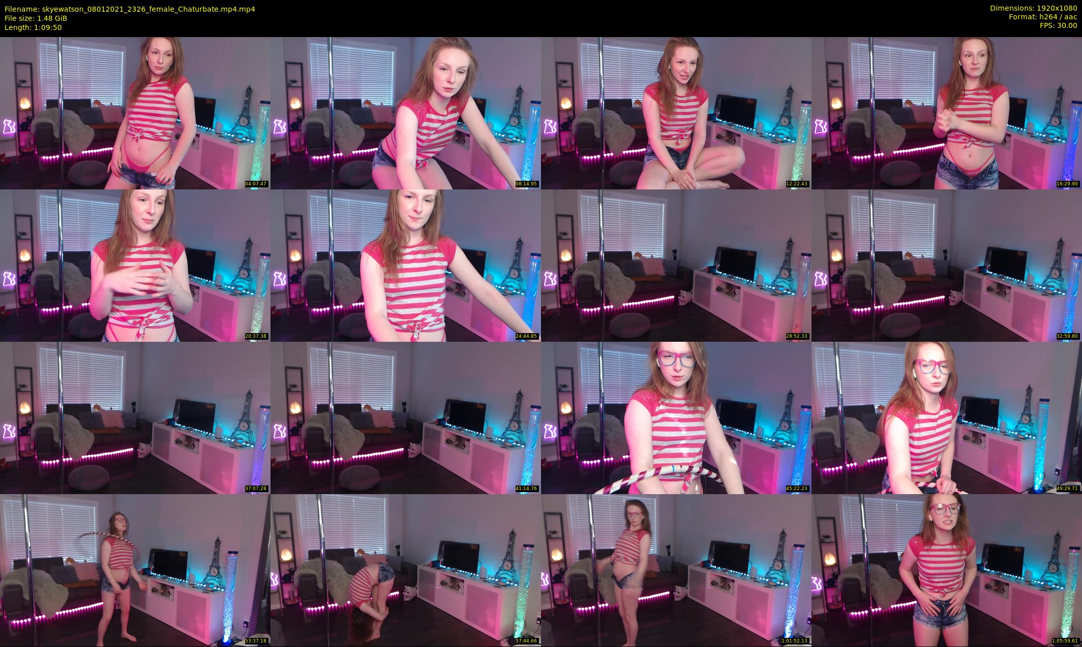 skyewatson — 70 minute Chaturbate female cam show recording, 1080p, Jan 8, 2021