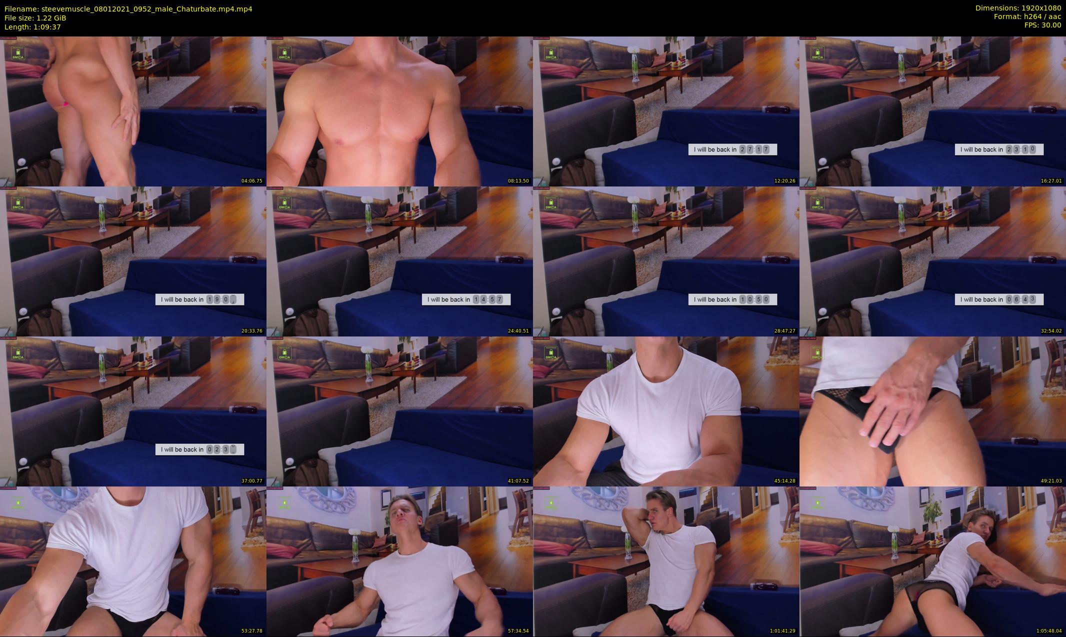 steevemuscle — 70 minute Chaturbate male cam show recording, 1080p, Jan 8, 2021