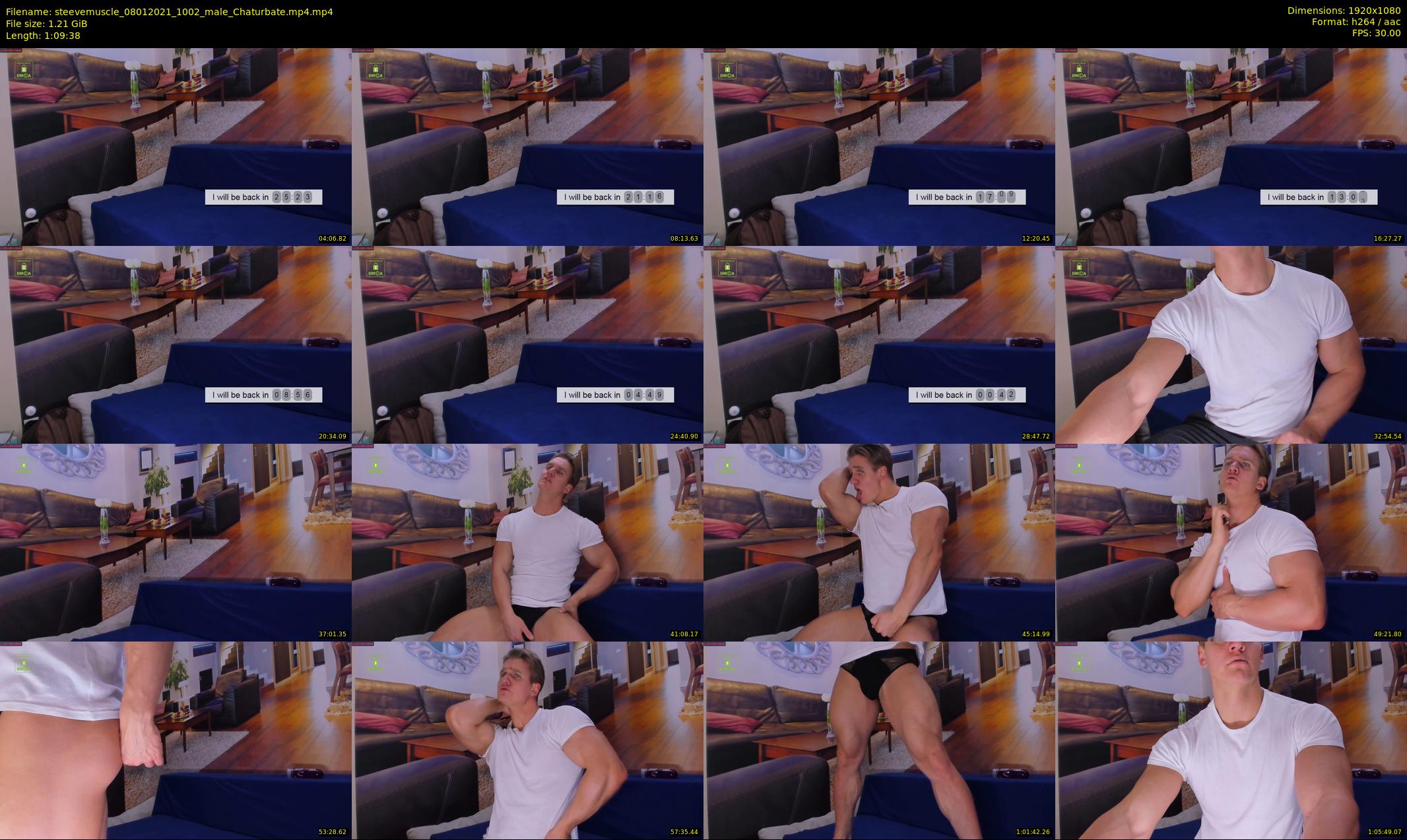 steevemuscle — 70 minute Chaturbate male cam show recording, 1080p, Jan 8, 2021