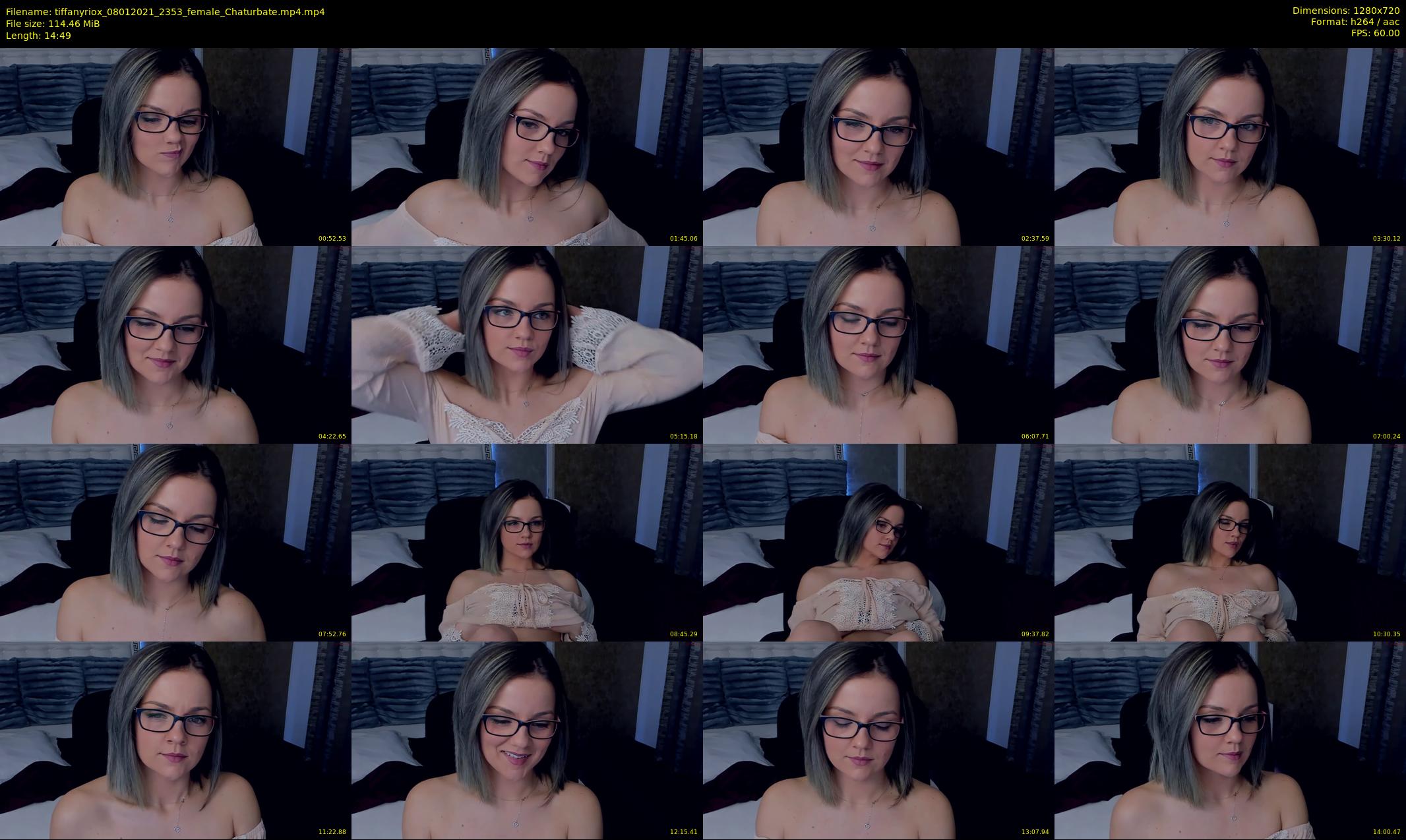 tiffanyriox — 15 minute Chaturbate female cam show recording, 720p, Jan 8, 2021
