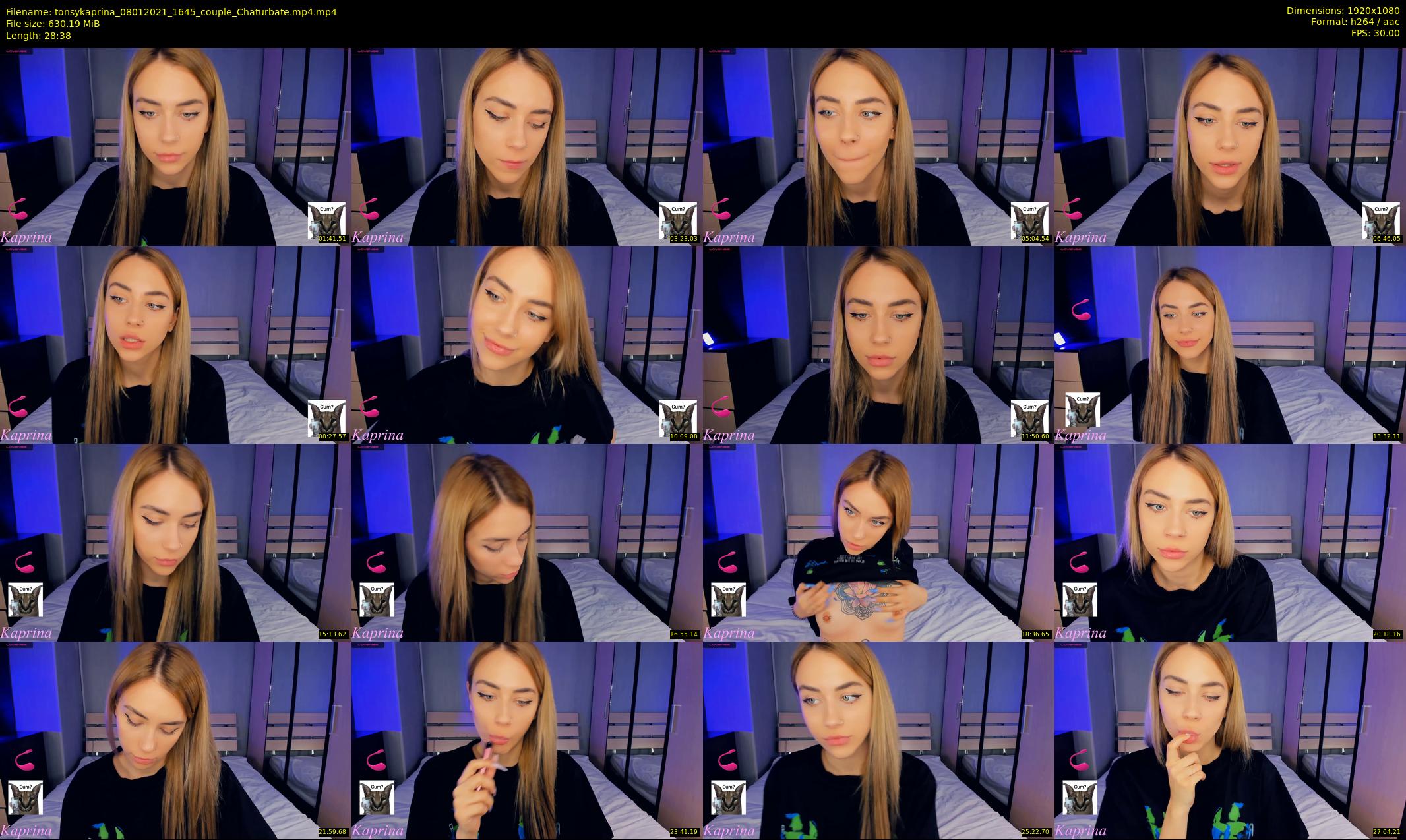 tonsykaprina — 29 minute Chaturbate couple cam show recording, 1080p, Jan 8, 2021
