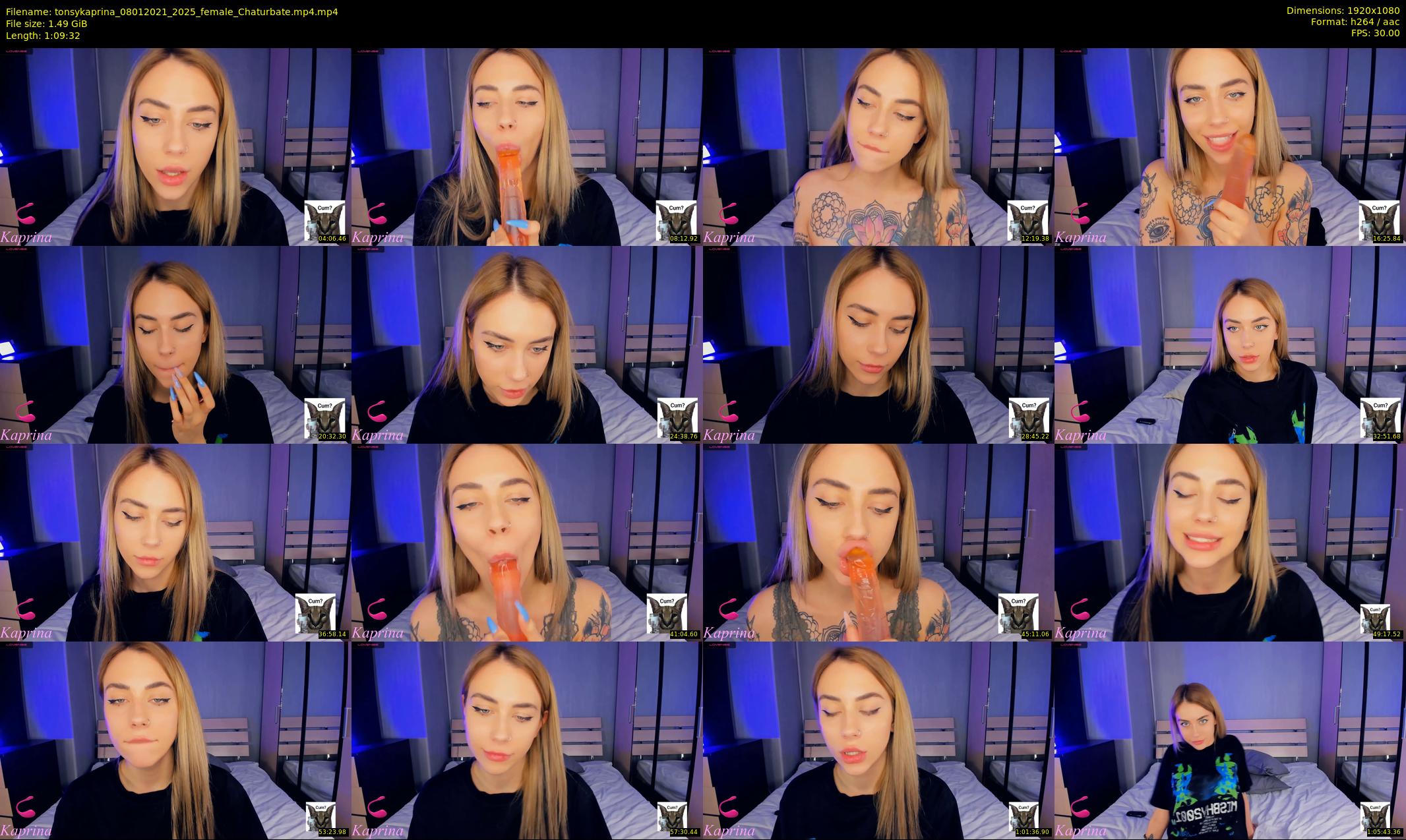 tonsykaprina — 70 minute Chaturbate couple cam show recording, 1080p, Jan 8, 2021