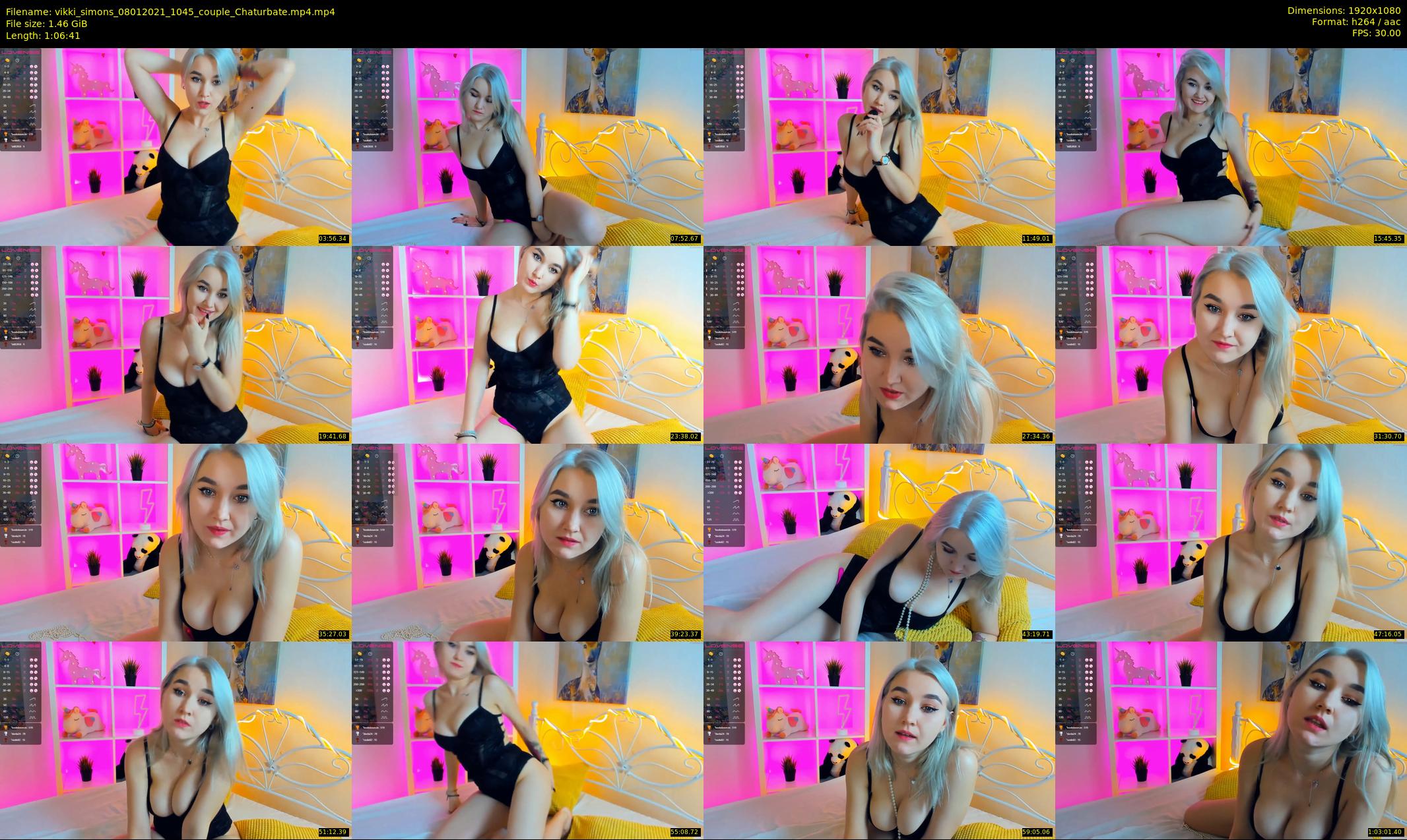 vikki_simons — 67 minute Chaturbate couple cam show recording, 1080p, Jan 8, 2021