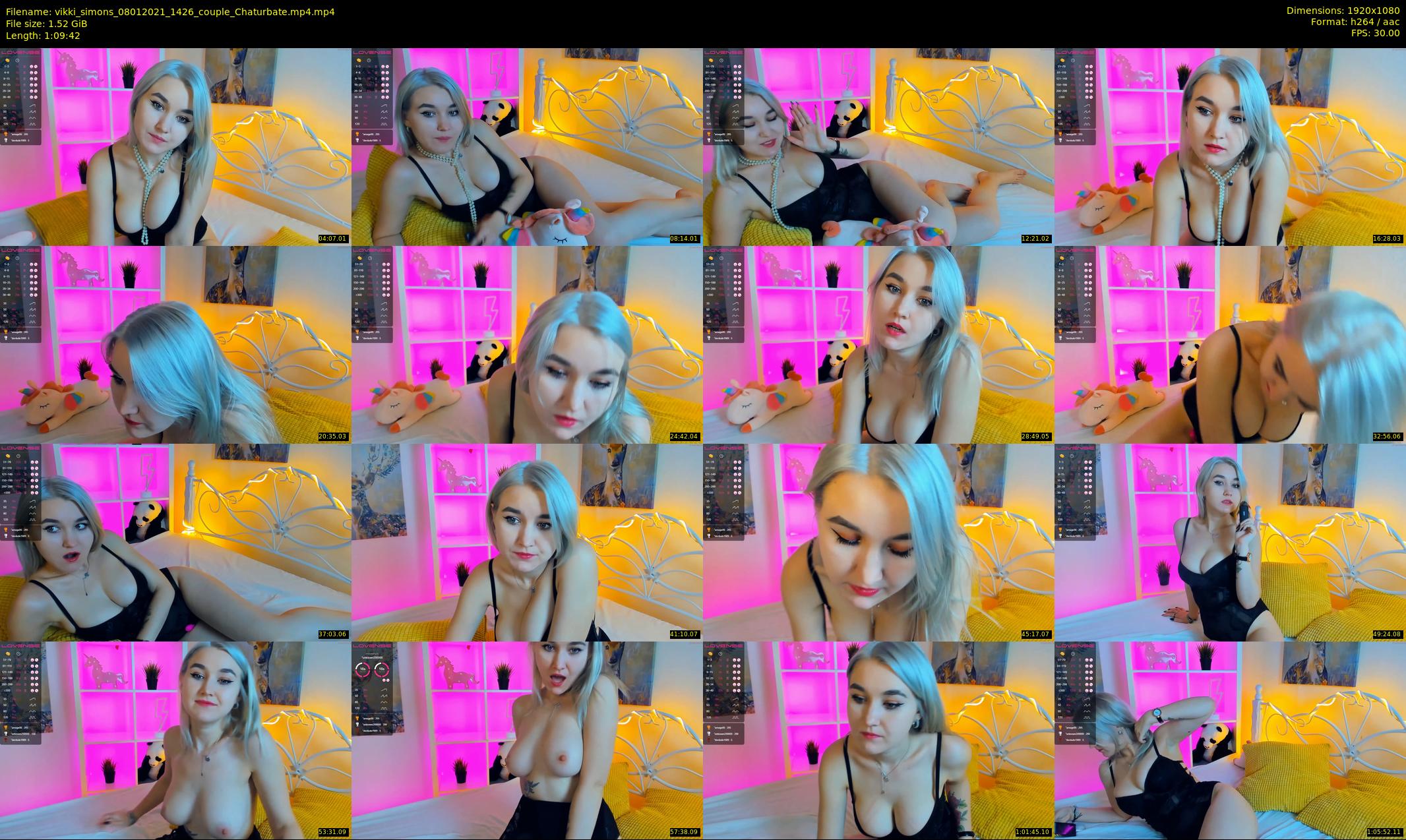 vikki_simons — 70 minute Chaturbate couple cam show recording, 1080p, Jan 8, 2021