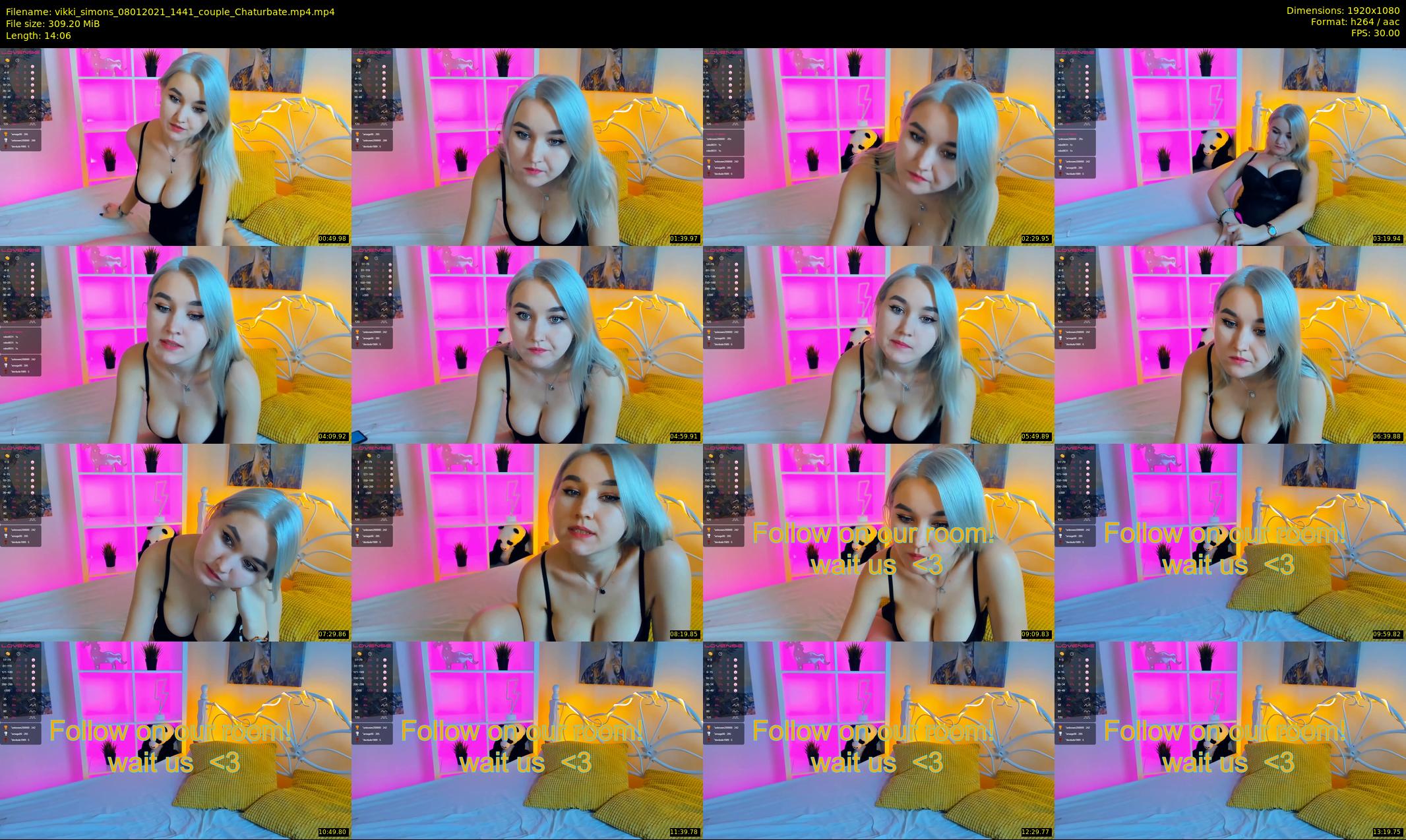 vikki_simons — 15 minute Chaturbate couple cam show recording, 1080p, Jan 8, 2021