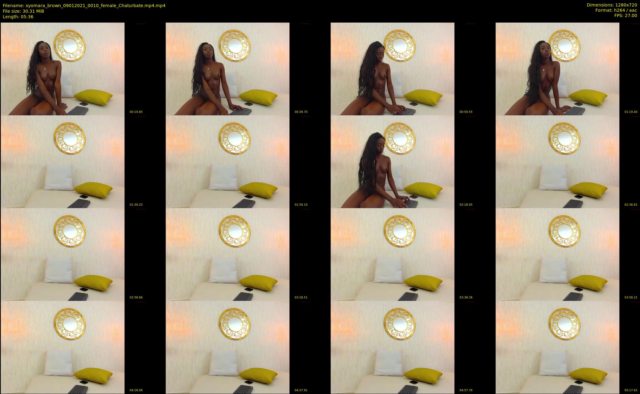 xyomara_brown — 6 minute Chaturbate female cam show recording, 720p, Jan 9, 2021