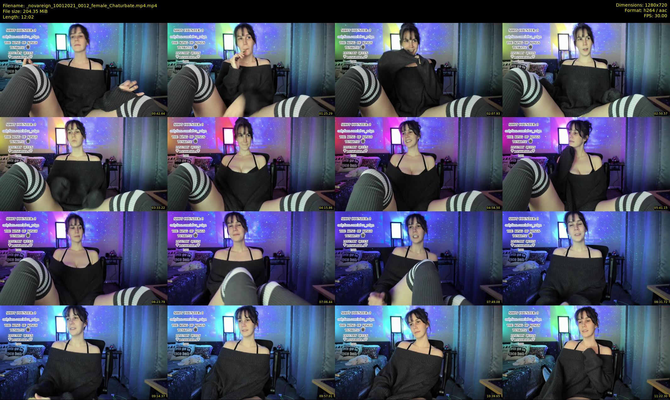 _novareign — 13 minute Chaturbate female cam show recording, 720p, Jan 10, 2021