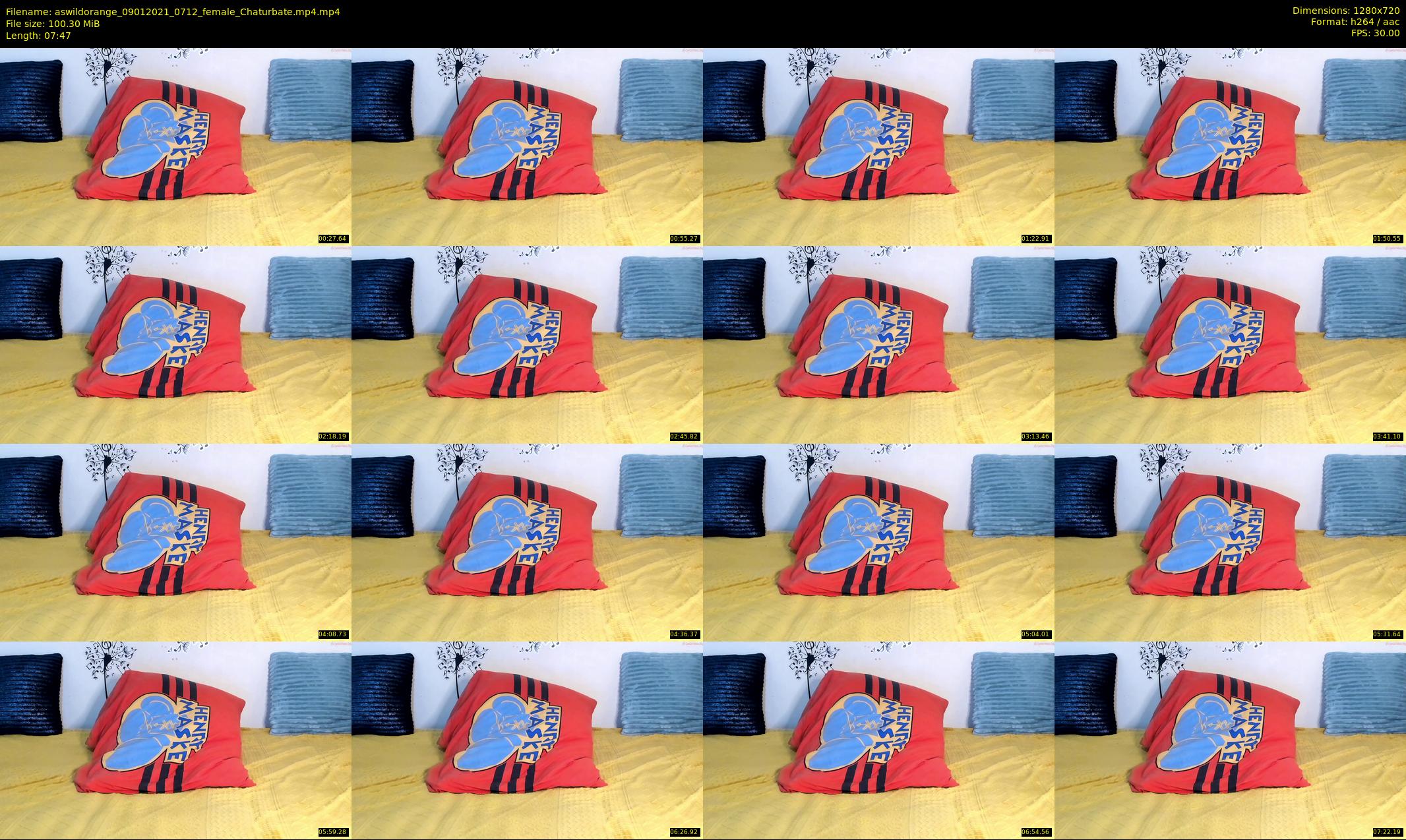 aswildorange — 8 minute Chaturbate female cam show recording, 720p, Jan 9, 2021