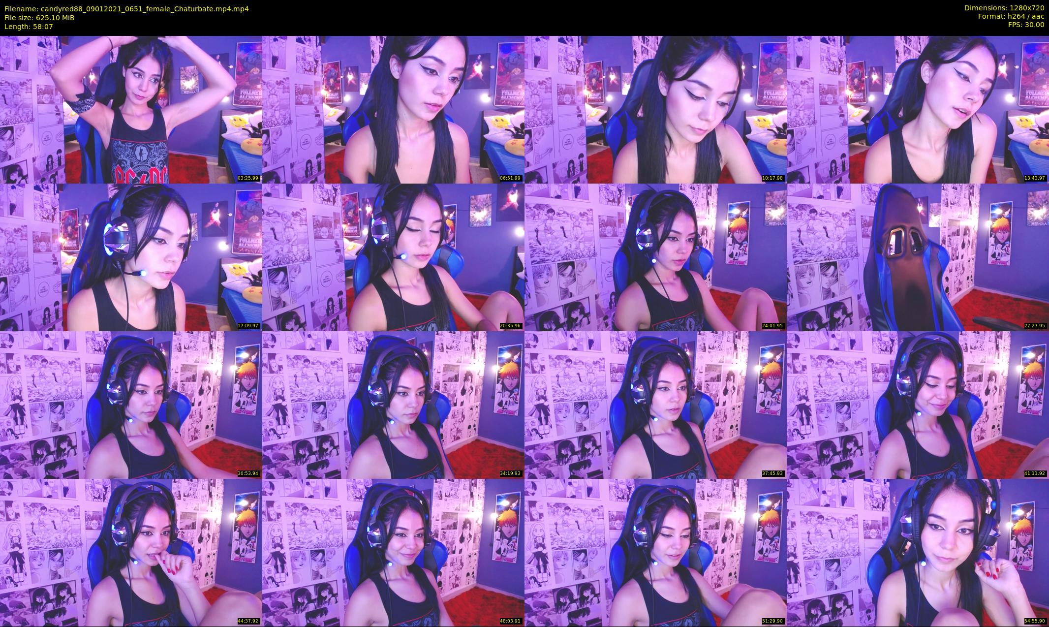 candyred88 — 59 minute Chaturbate female cam show recording, 720p, Jan 9, 2021
