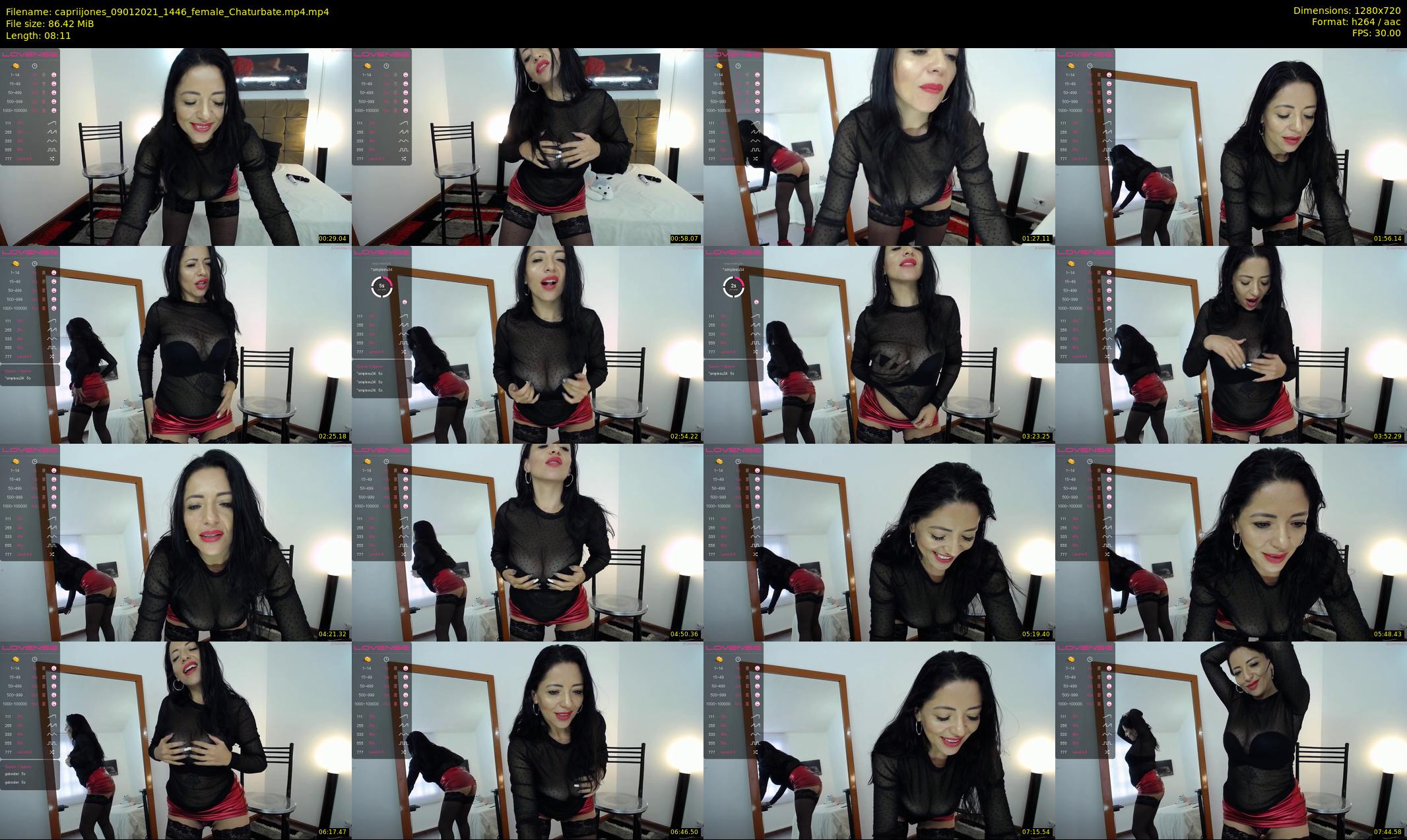 capriijones — 9 minute Chaturbate female cam show recording, 720p, Jan 9, 2021