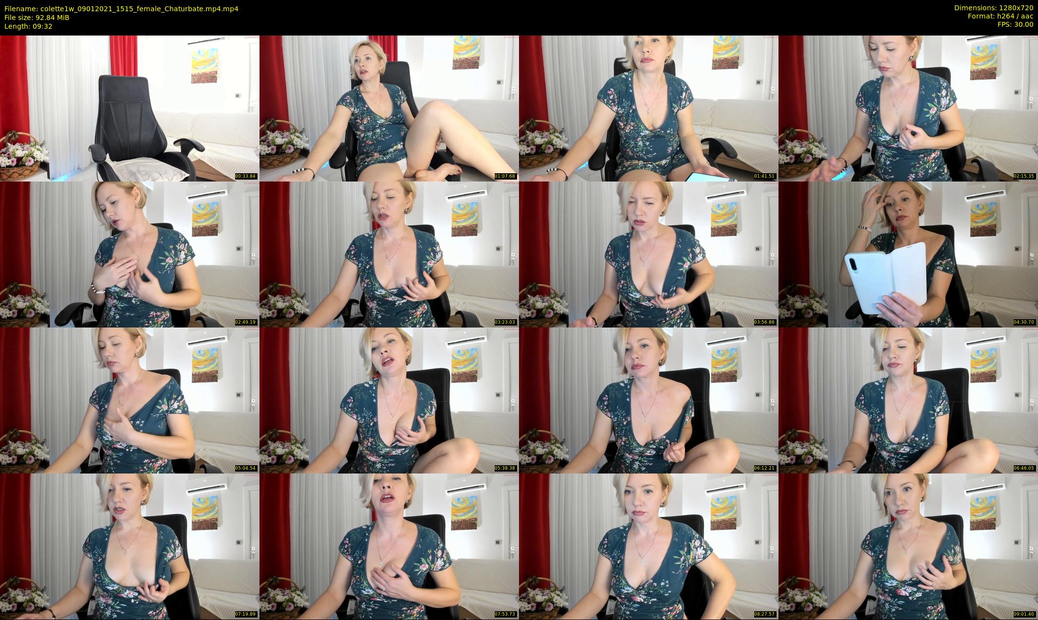 colette1w — 10 minute Chaturbate female cam show recording, 720p, Jan 9, 2021