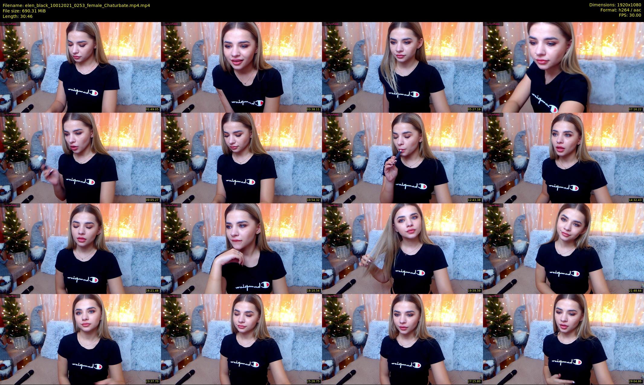 elen_black — 31 minute Chaturbate female cam show recording, 1080p, Jan 10, 2021