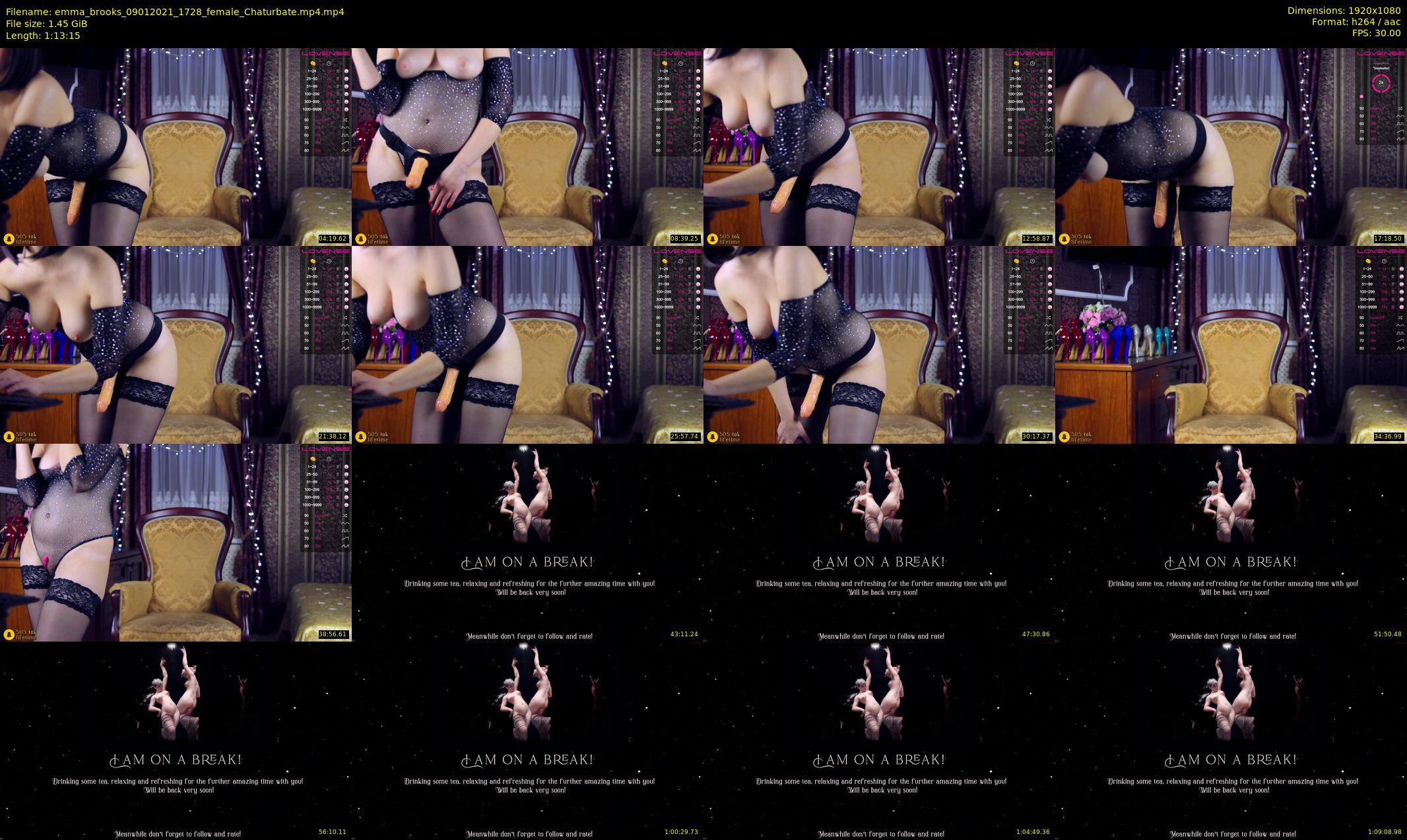 emma_brooks — 74 minute Chaturbate female cam show recording, 1080p, Jan 9, 2021