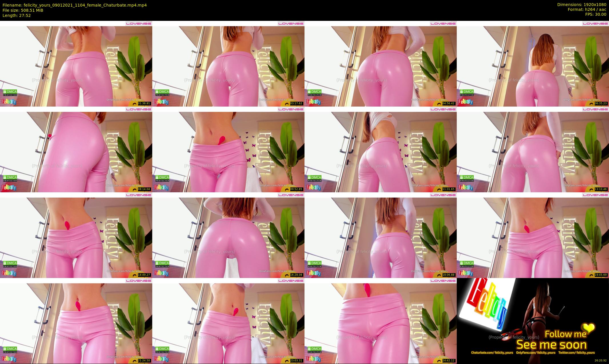 felicity_yours — 28 minute Chaturbate female cam show recording, 1080p, Jan 9, 2021