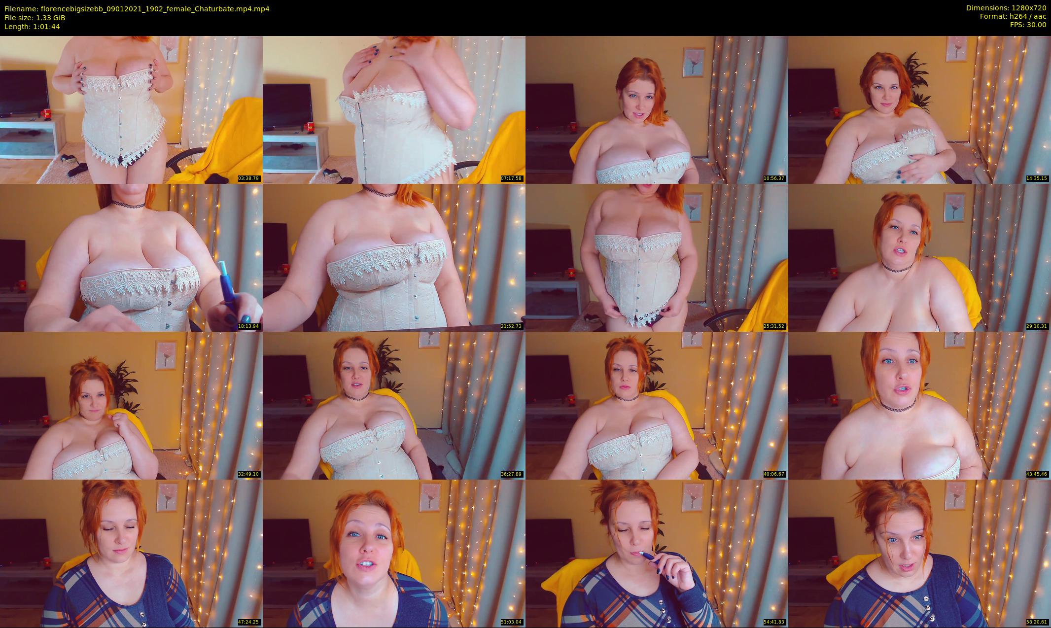 florencebigsizebb — 62 minute Chaturbate female cam show recording, 720p, Jan 9, 2021