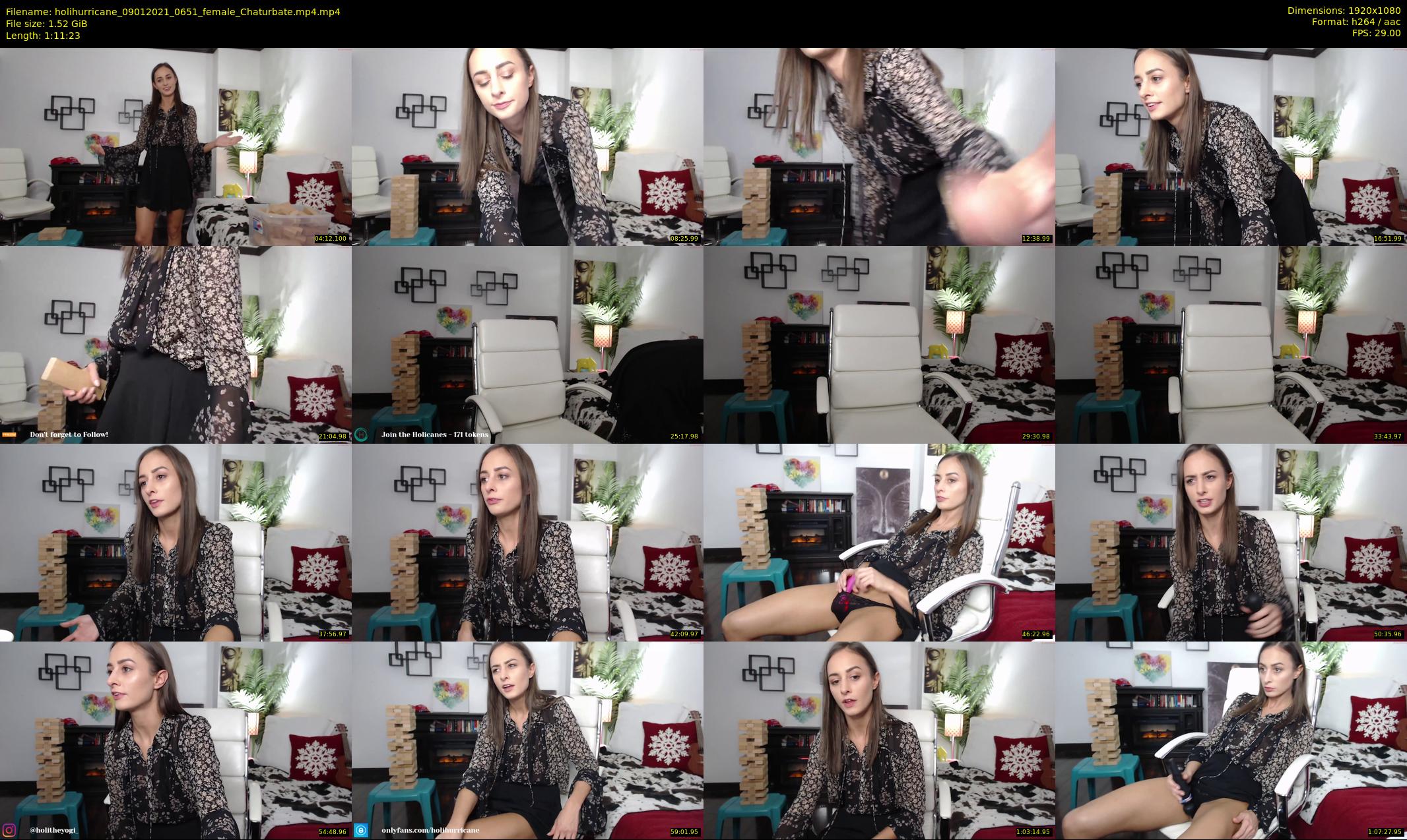 holihurricane — 72 minute Chaturbate female cam show recording, 1080p, Jan 9, 2021