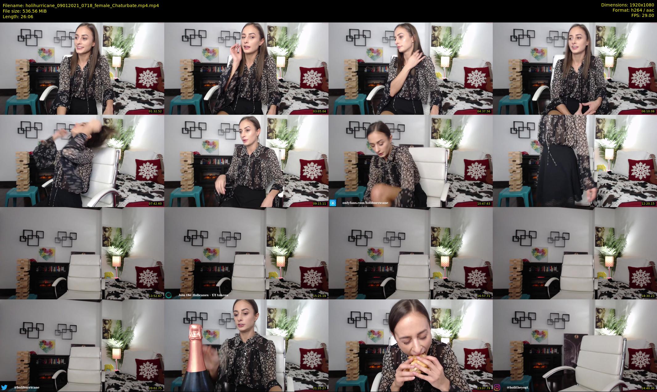 holihurricane — 27 minute Chaturbate female cam show recording, 1080p, Jan 9, 2021