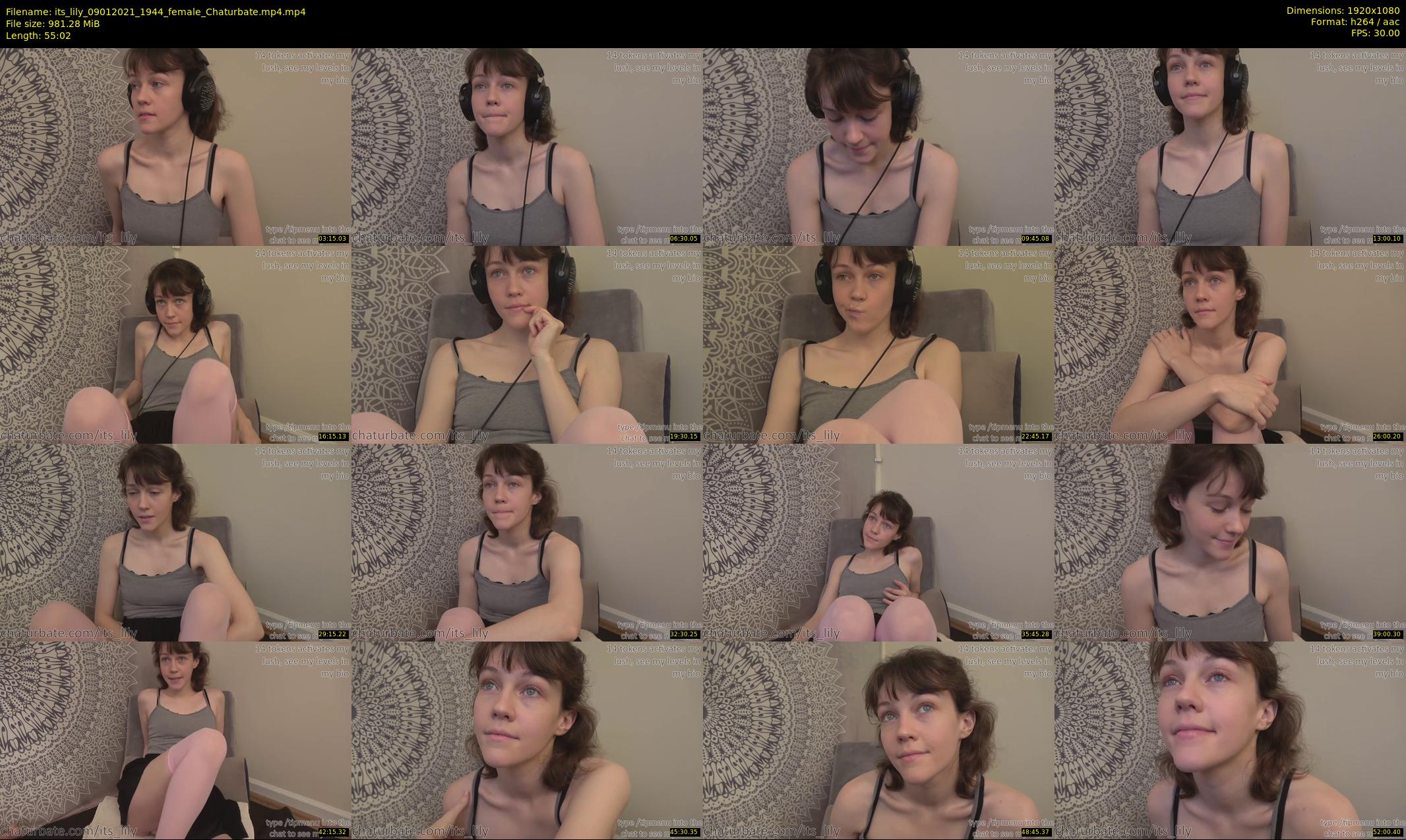 its_lily — 56 minute Chaturbate female cam show recording, 1080p, Jan 9, 2021