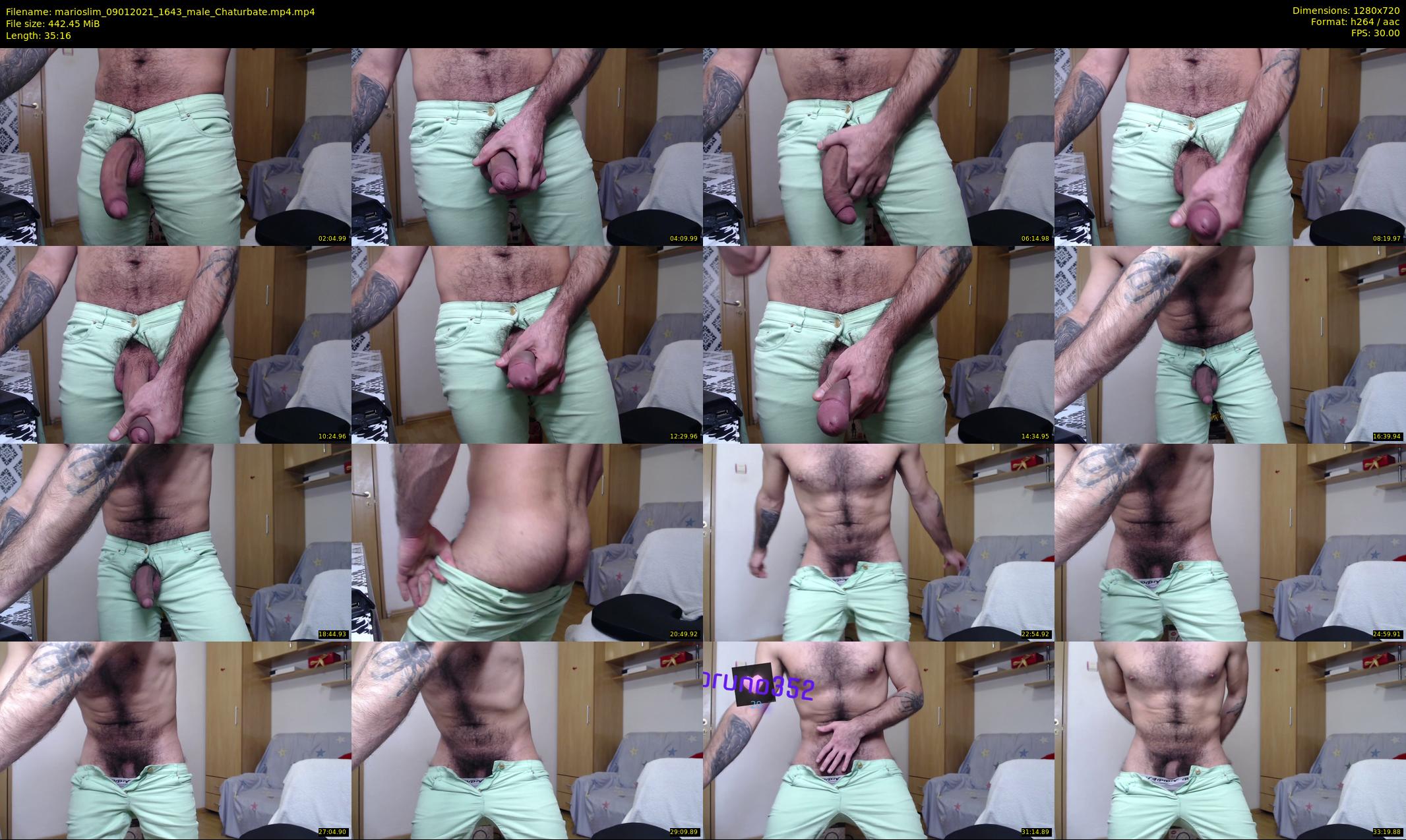 marioslim — 36 minute Chaturbate male cam show recording, 720p, Jan 9, 2021