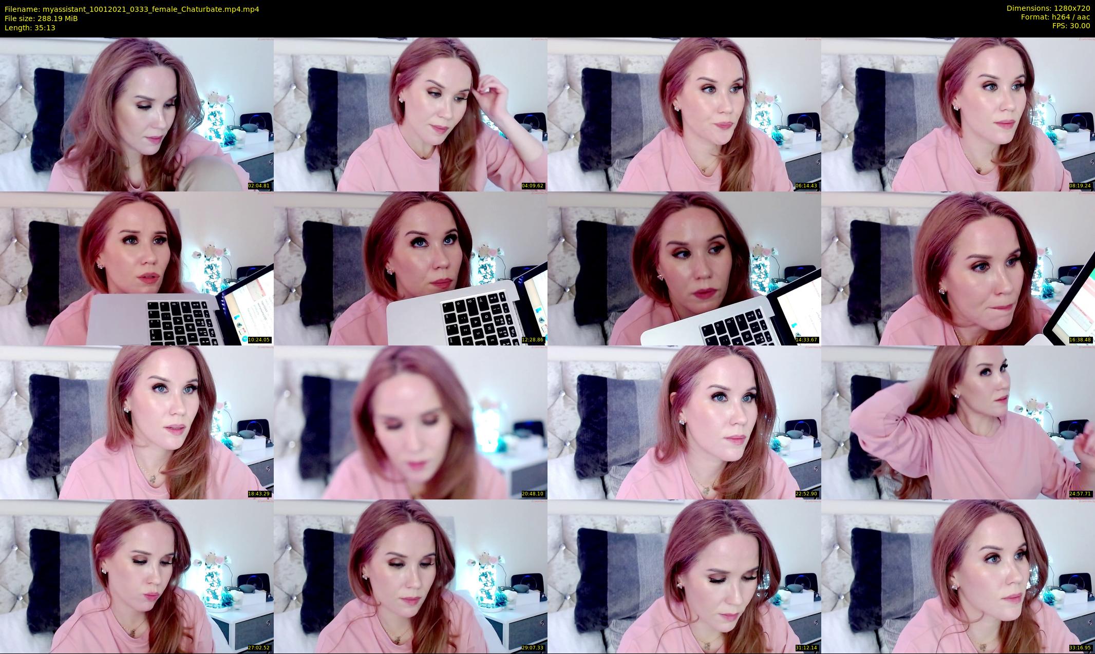 myassistant — 36 minute Chaturbate female cam show recording, 720p, Jan 10, 2021