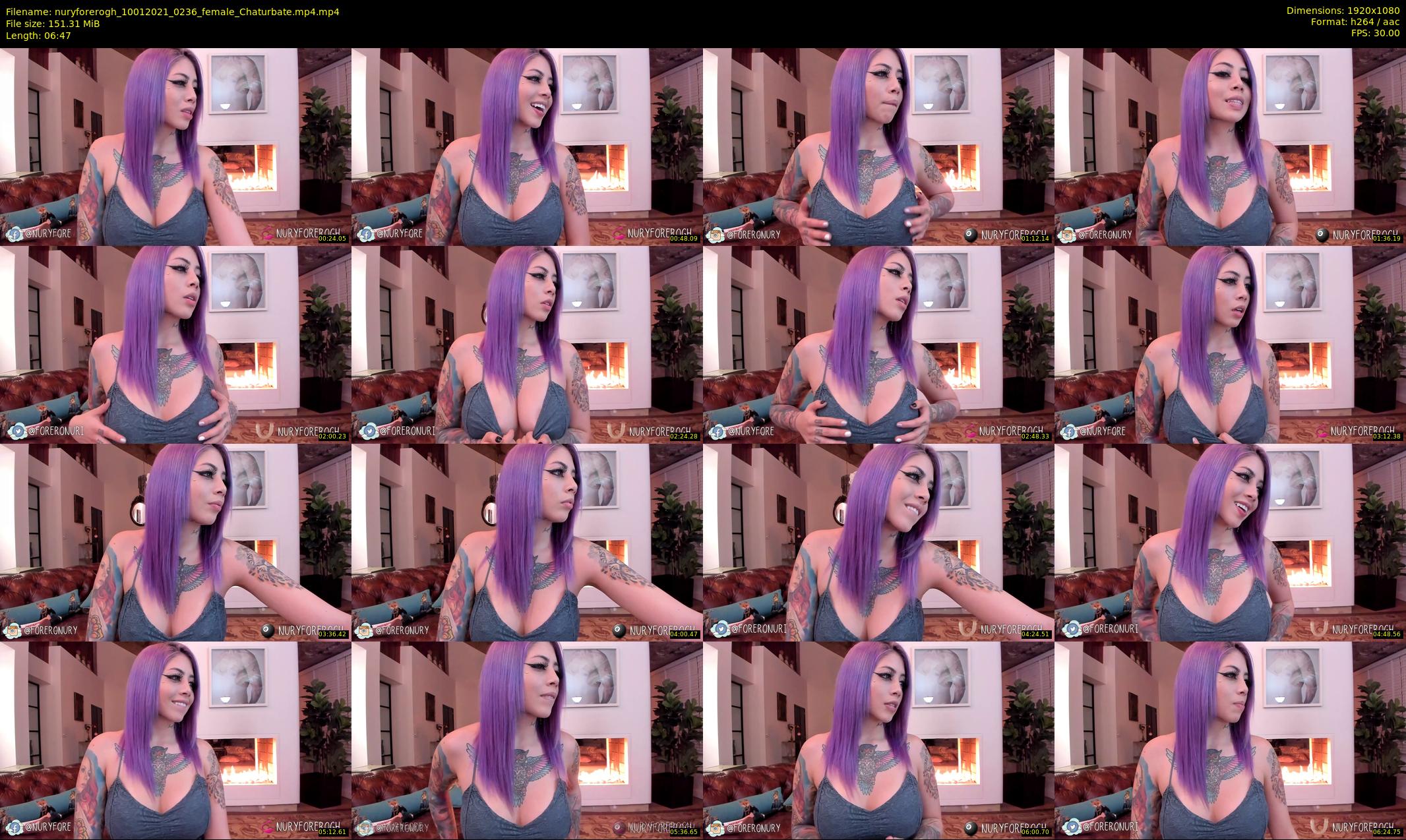 nuryforerogh — 7 minute Chaturbate female cam show recording, 1080p, Jan 10, 2021