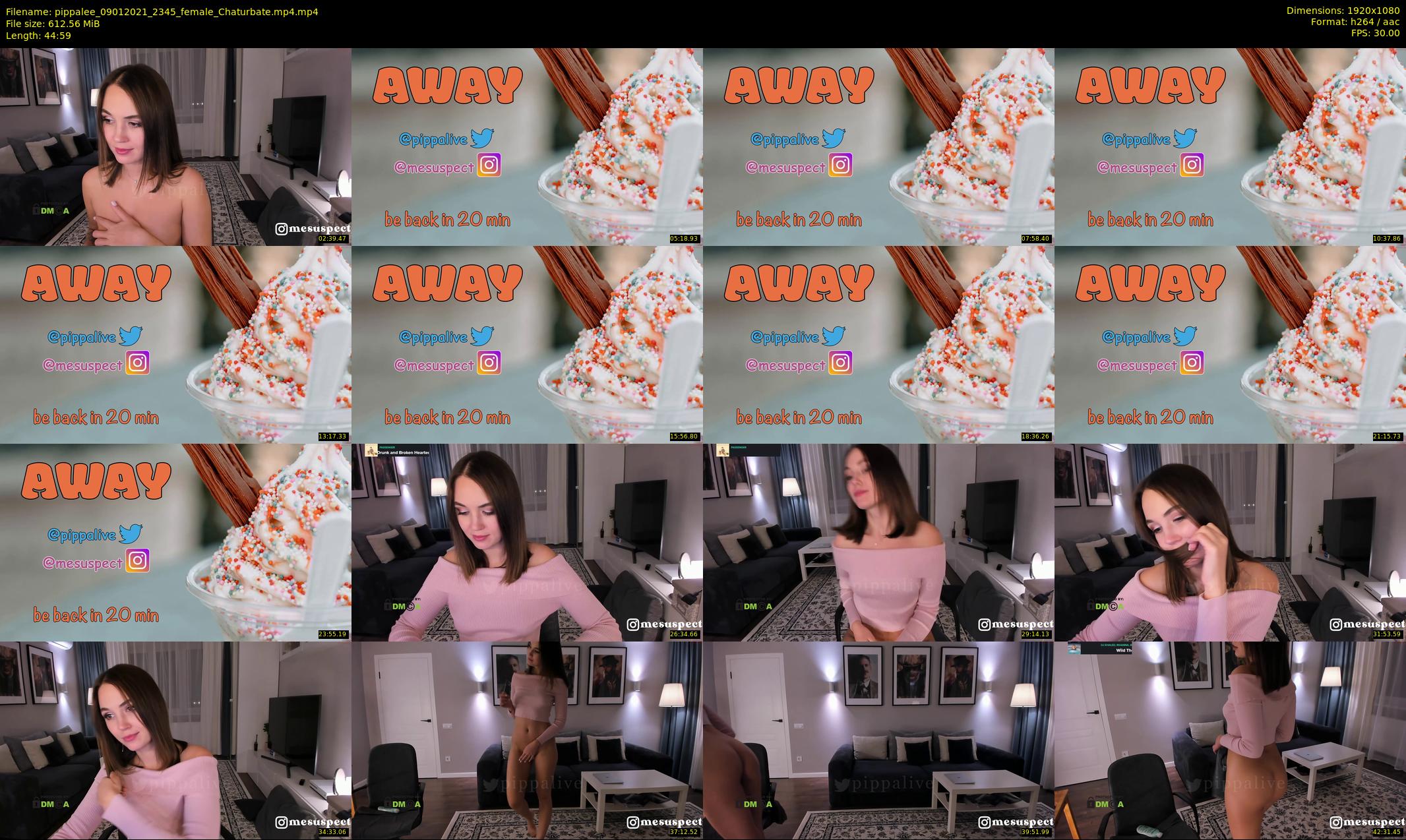 pippalee — 45 minute Chaturbate female cam show recording, 1080p, Jan 9, 2021