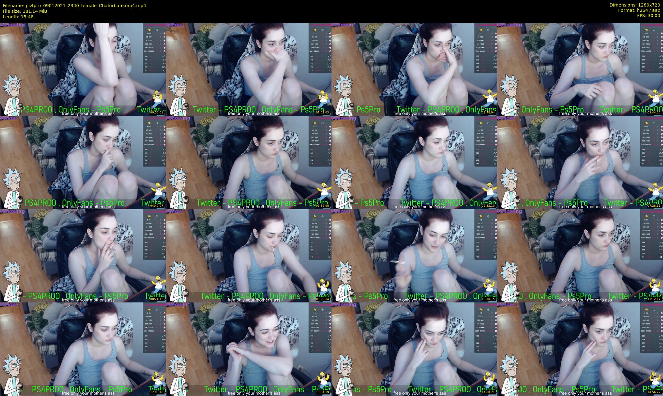 ps4pro — 16 minute Chaturbate female cam show recording, 720p, Jan 9, 2021