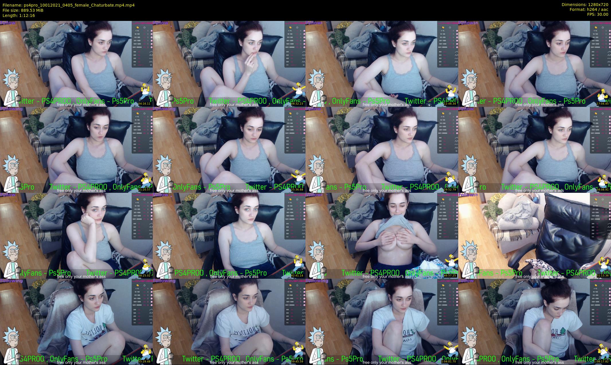 ps4pro — 73 minute Chaturbate female cam show recording, 720p, Jan 10, 2021