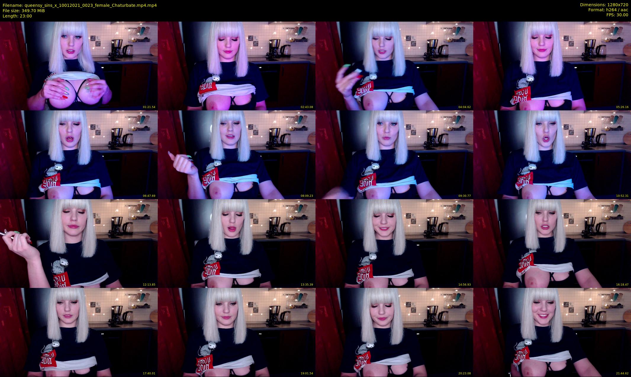 queensy_sins_x — 23 minute Chaturbate female cam show recording, 720p, Jan 10, 2021