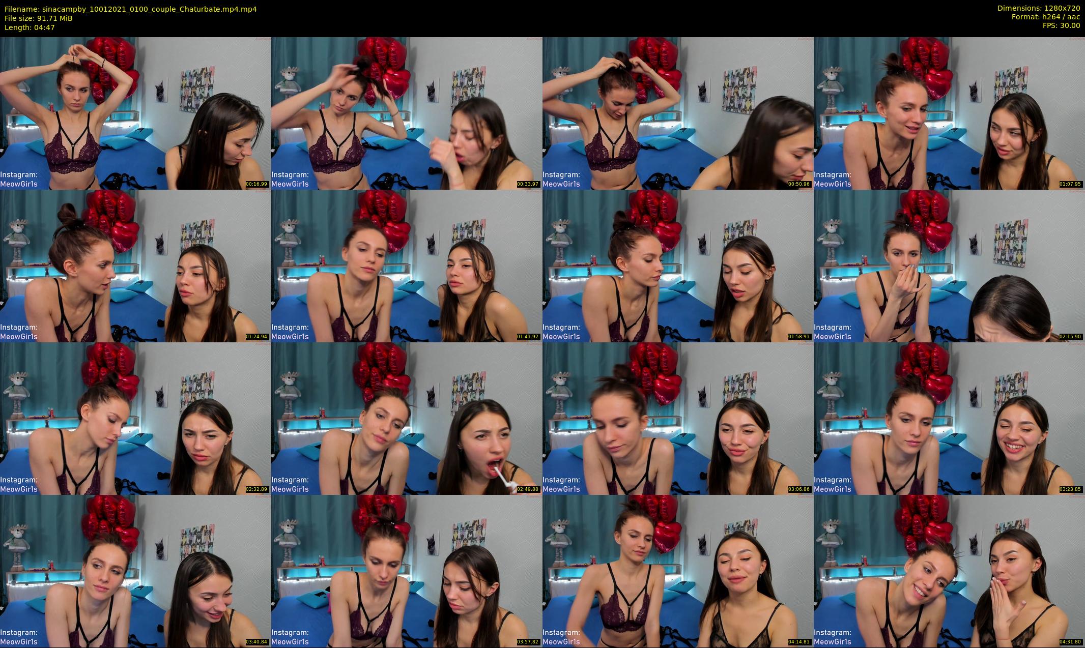 sinacampby — 5 minute Chaturbate couple cam show recording, 720p, Jan 10, 2021