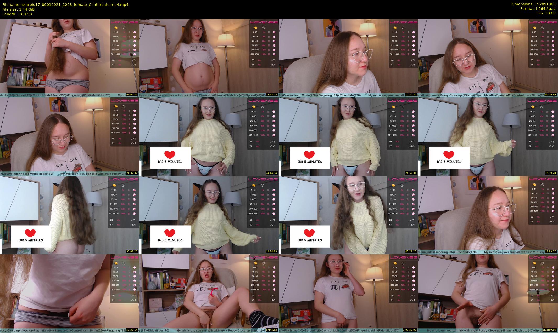 skarpio17 — 70 minute Chaturbate female cam show recording, 1080p, Jan 9, 2021