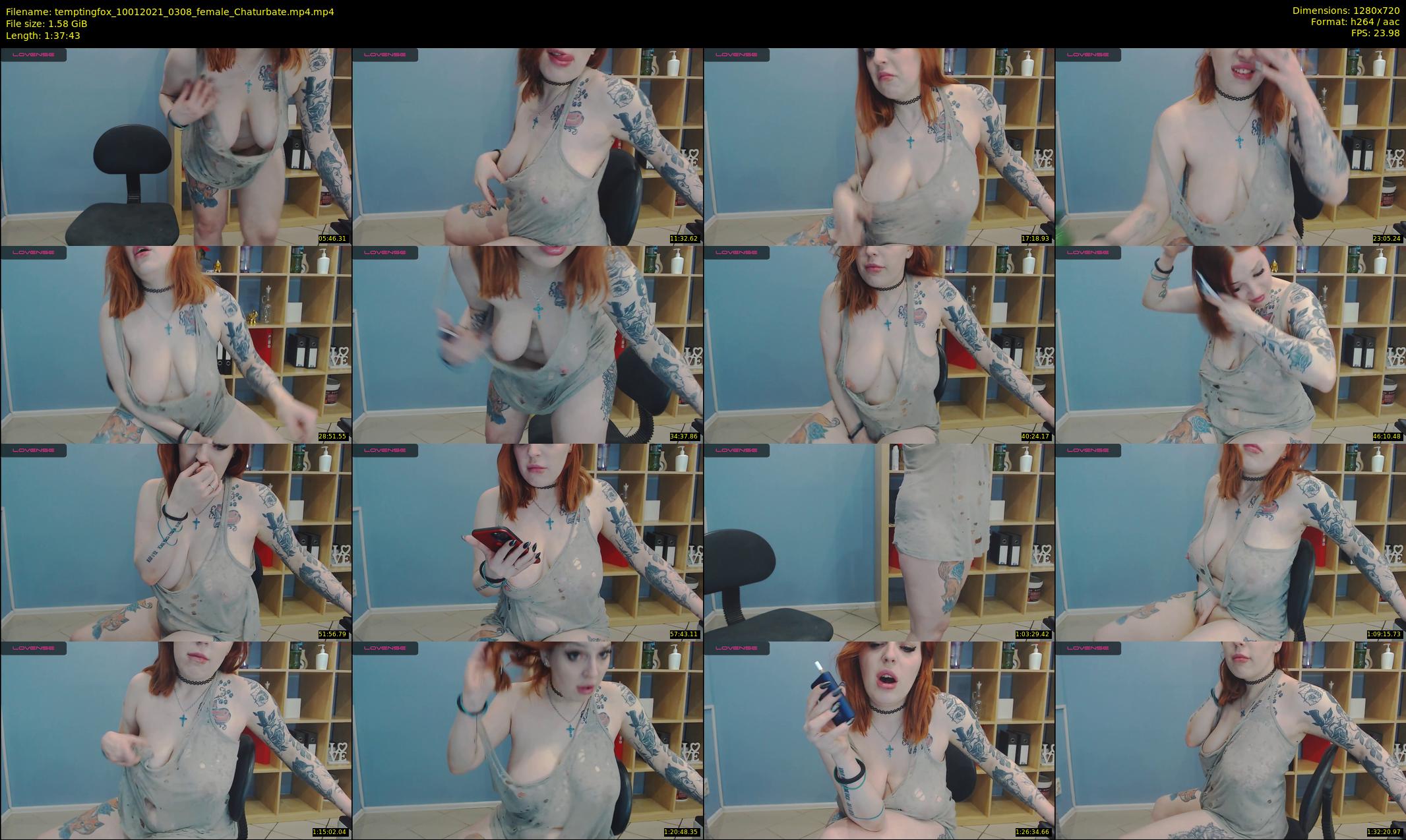 temptingfox — 98 minute Chaturbate female cam show recording, 720p, Jan 10, 2021