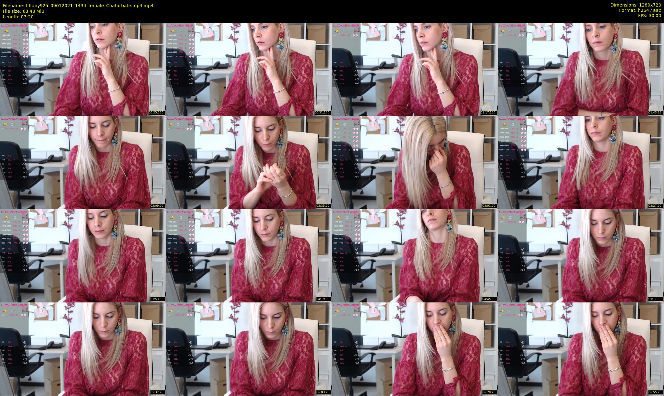 tiffany925 — 8 minute Chaturbate female cam show recording, 720p, Jan 9, 2021