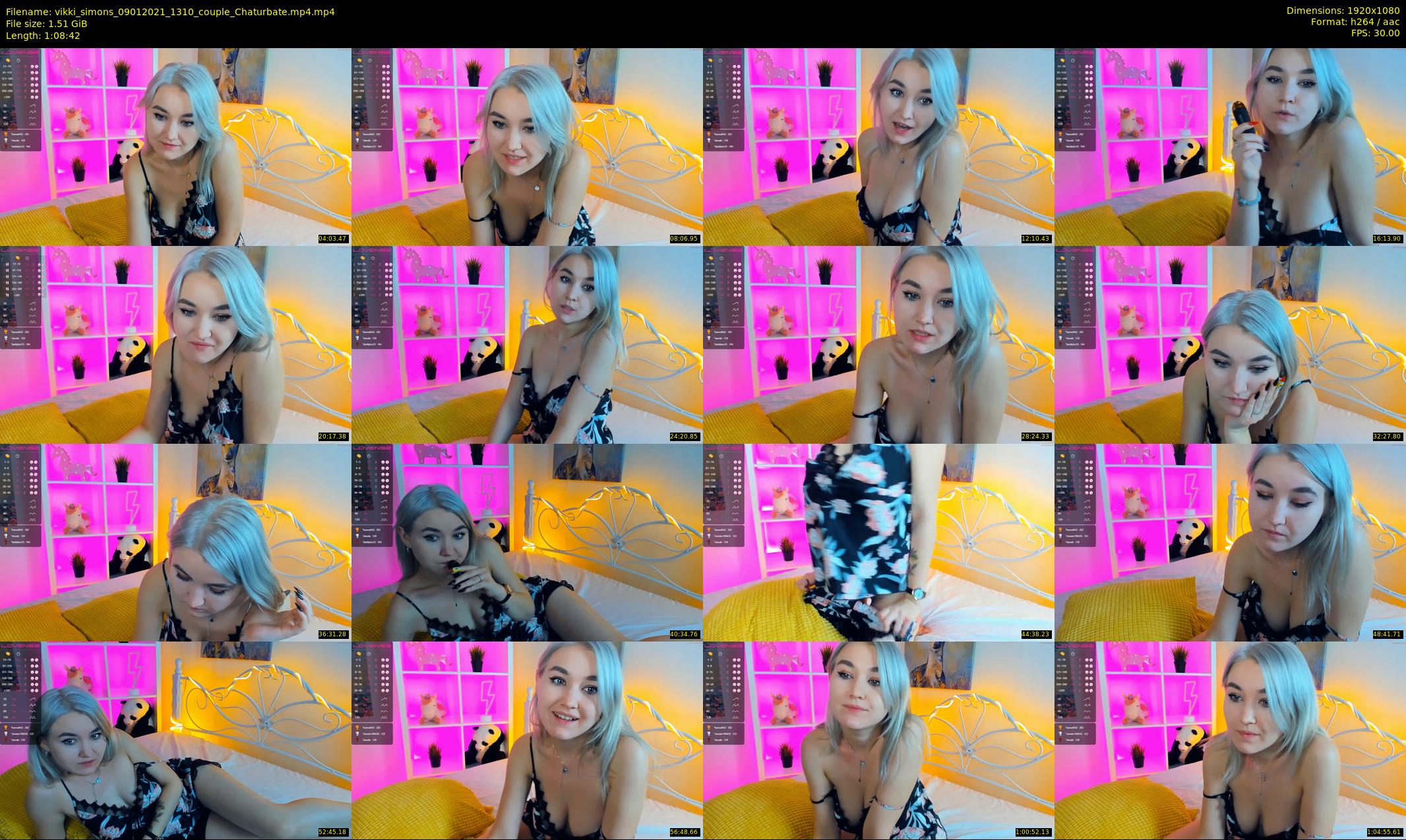 vikki_simons — 69 minute Chaturbate couple cam show recording, 1080p, Jan 9, 2021