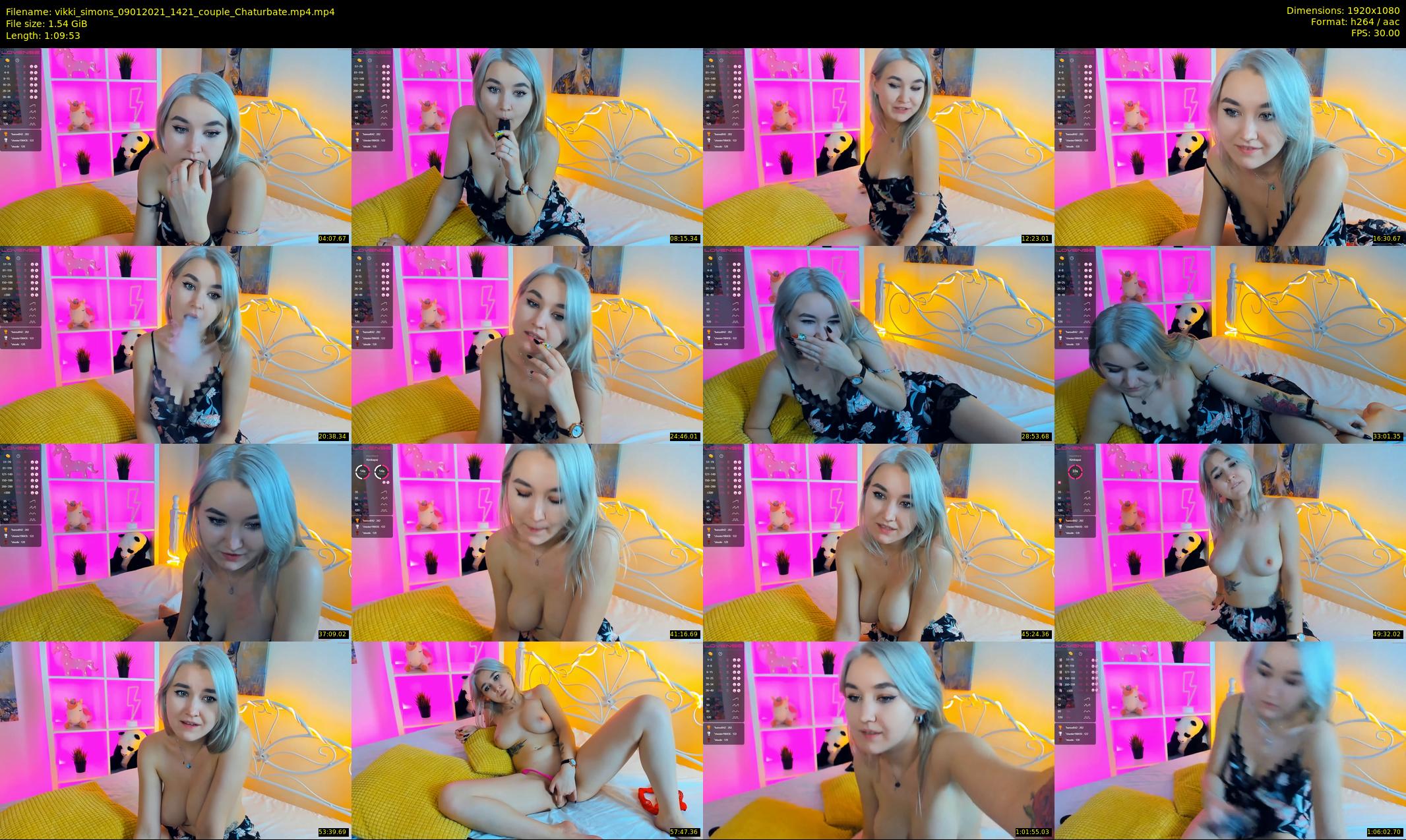 vikki_simons — 70 minute Chaturbate couple cam show recording, 1080p, Jan 9, 2021