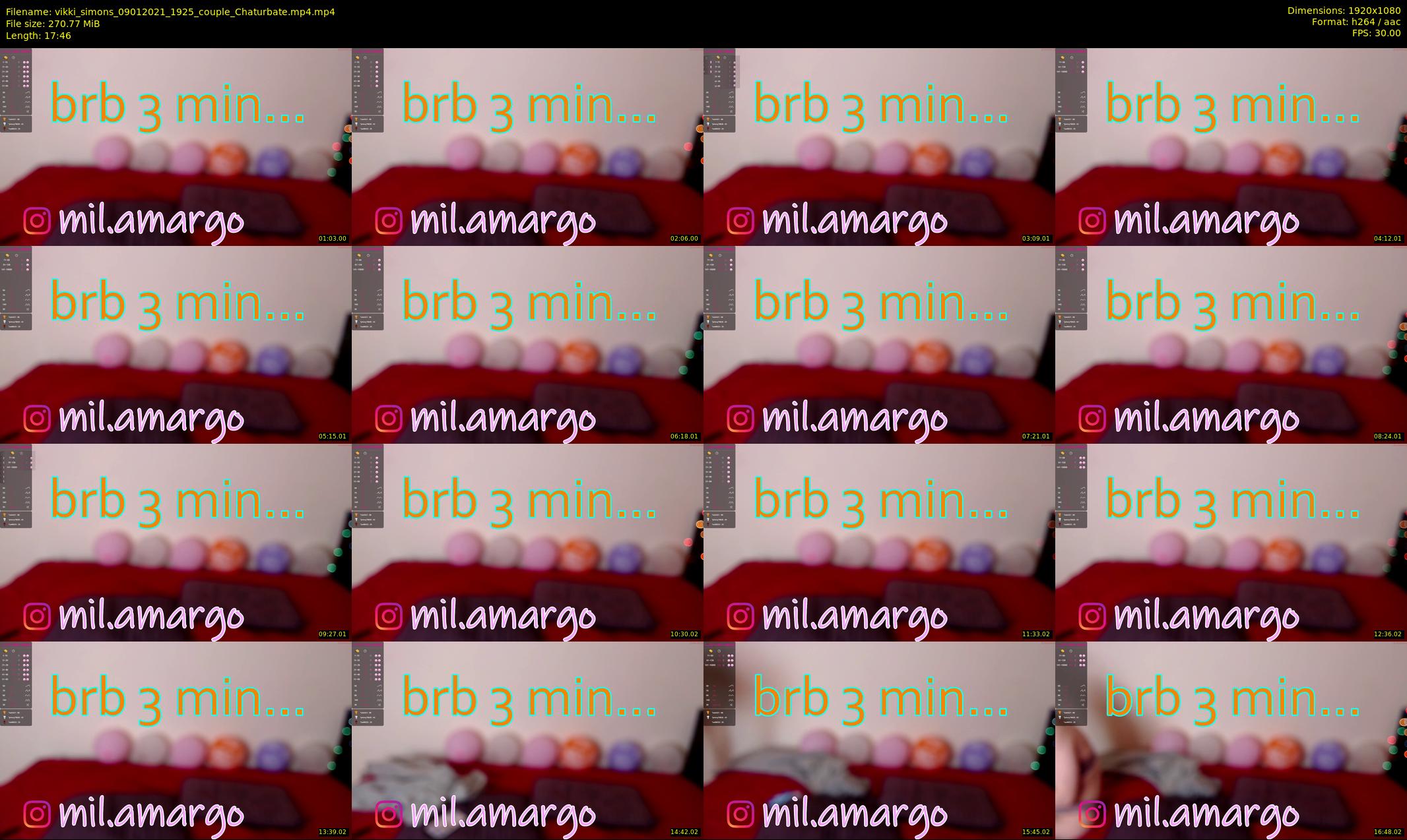 vikki_simons — 18 minute Chaturbate couple cam show recording, 1080p, Jan 9, 2021