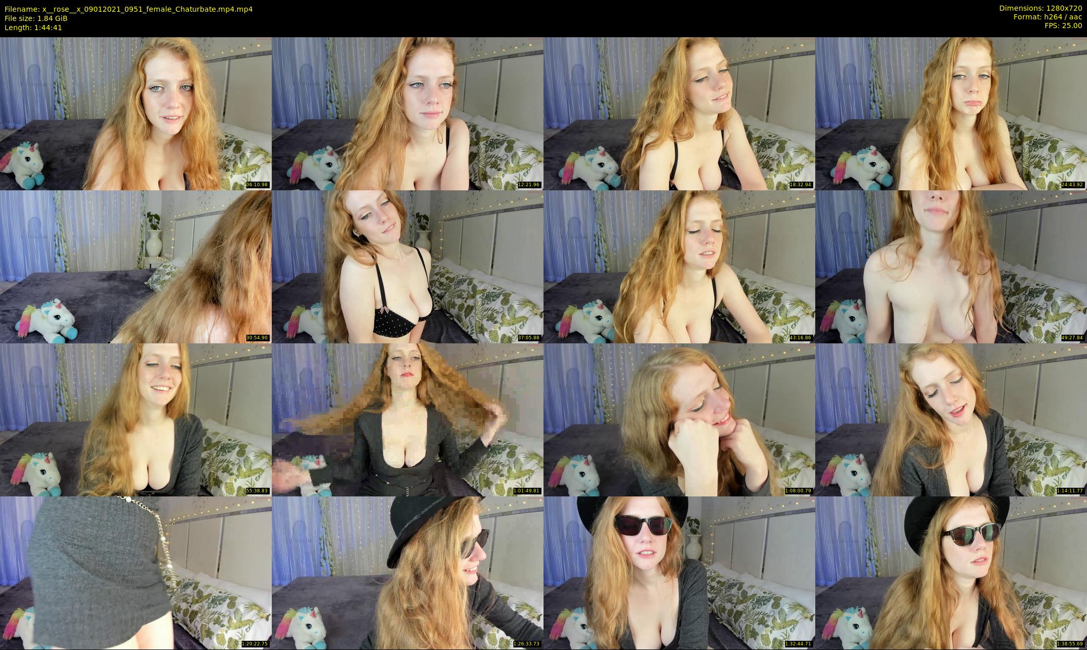 x__rose__x — 105 minute Chaturbate female cam show recording, 720p, Jan 9, 2021